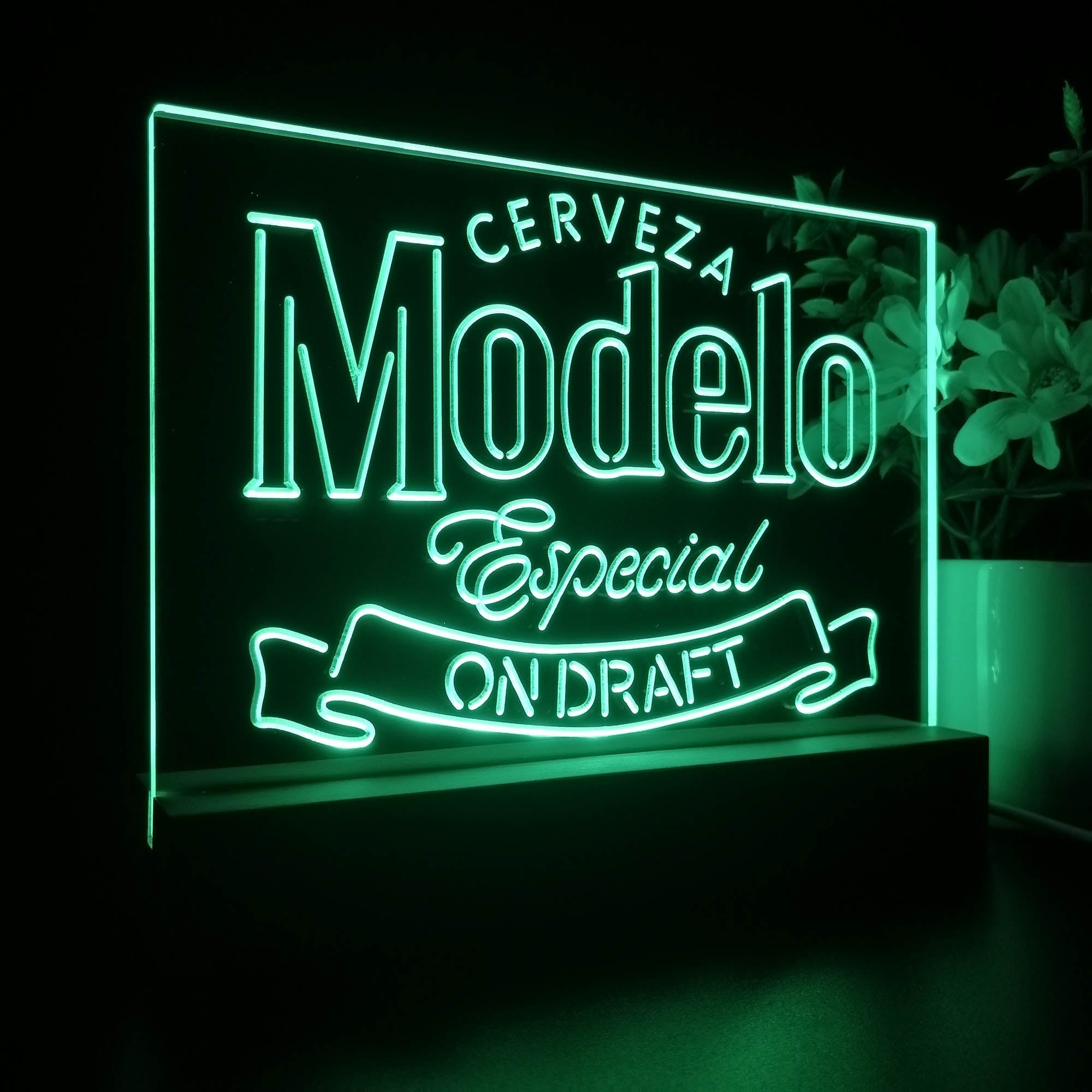 Cerveza Modelo Especial Draft Night Light LED Sign