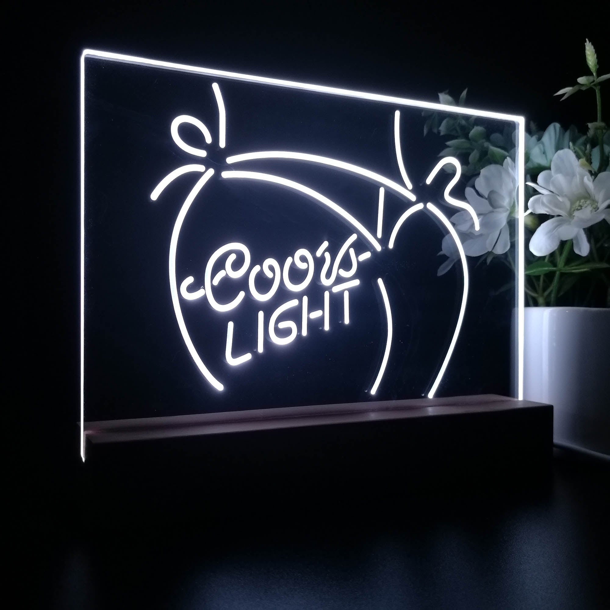 Coors Lite Bikini Girl Beach Night Light LED Sign