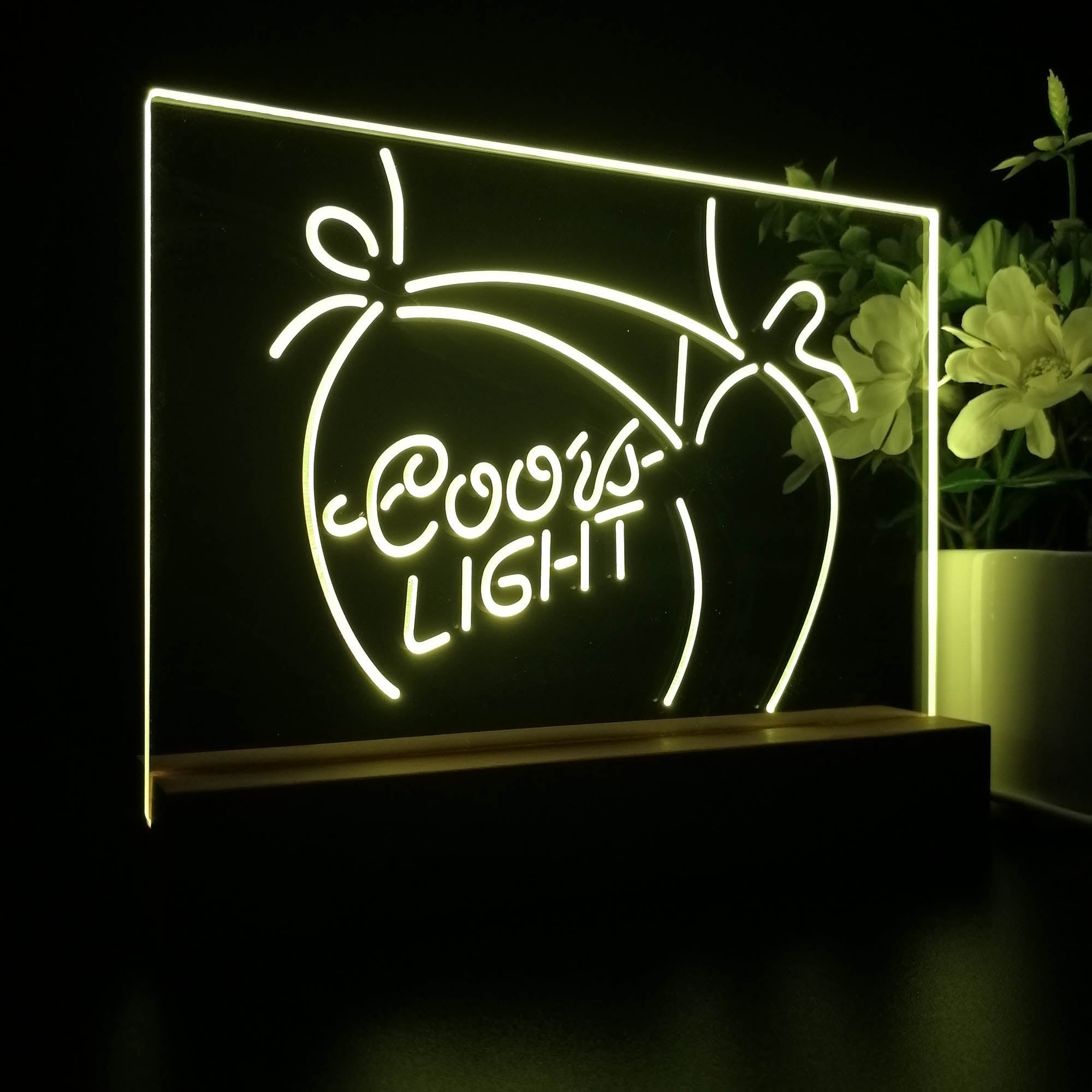Coors Lite Bikini Girl Beach Night Light LED Sign
