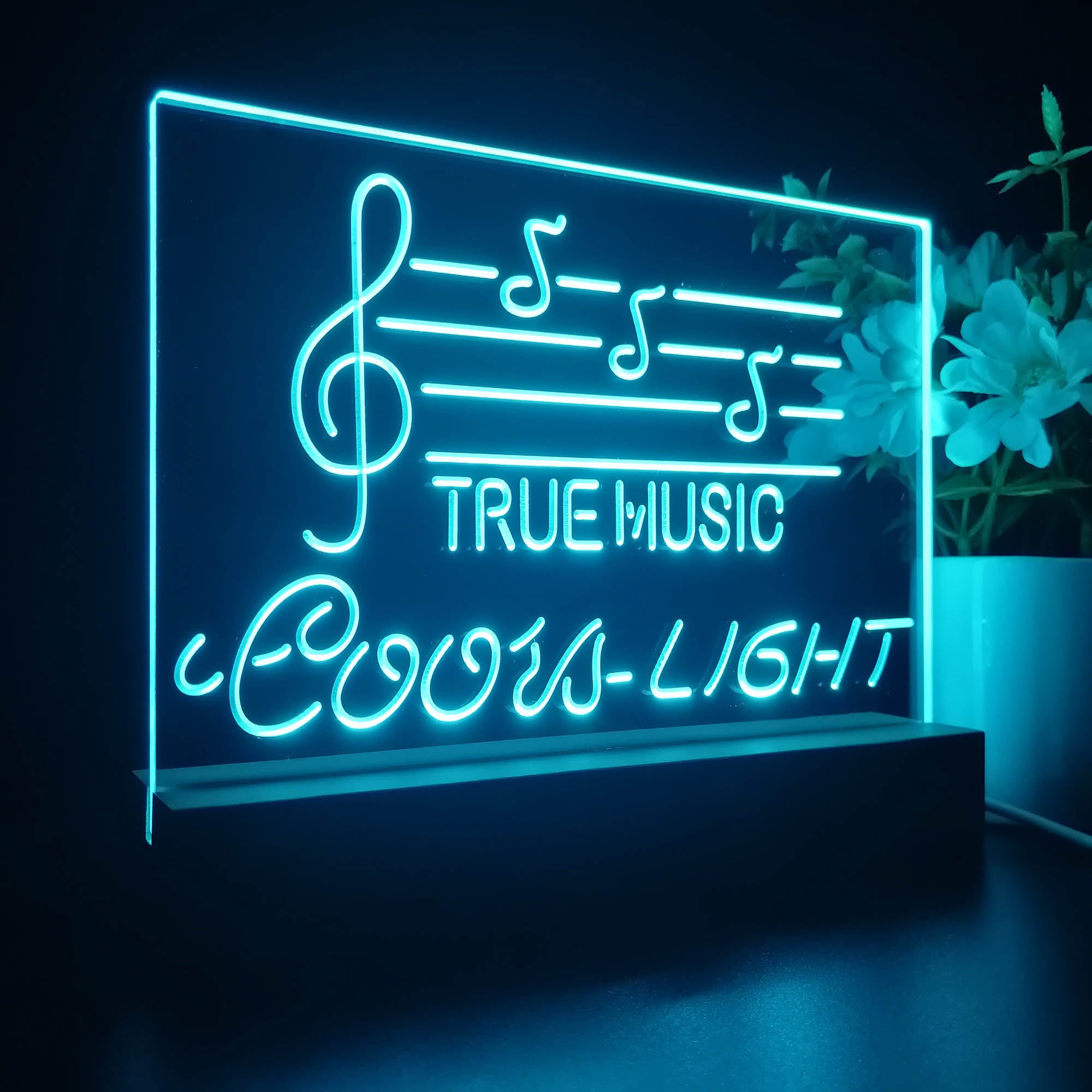 Coors Light True Music Bar Night Light LED Sign