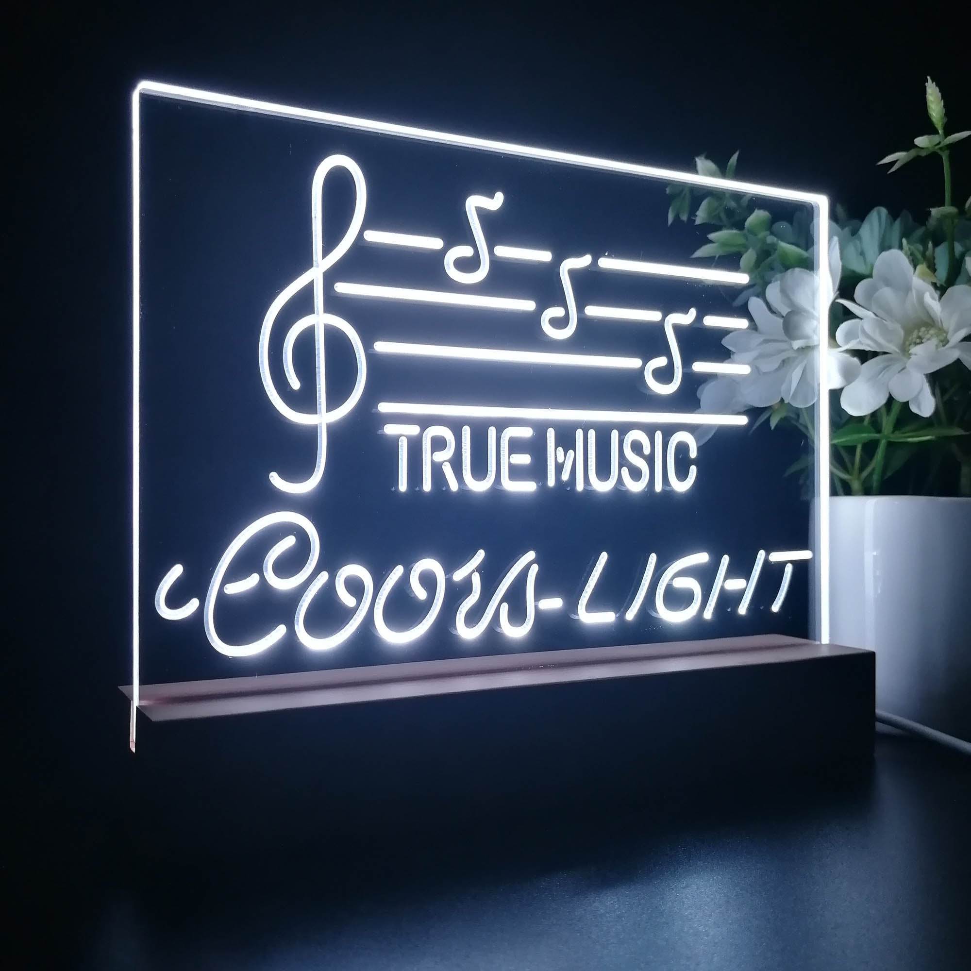 Coors Light True Music Bar Night Light LED Sign