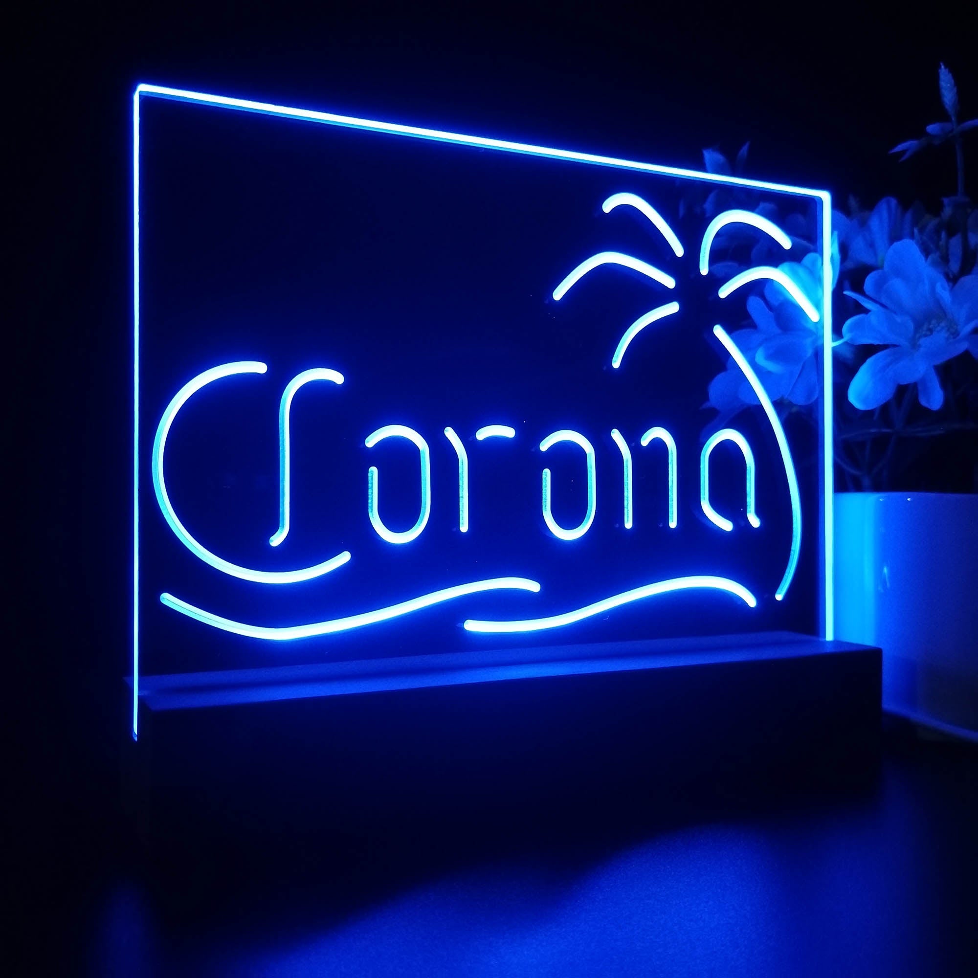 Coronas Palm Tree Island Night Light LED Sign