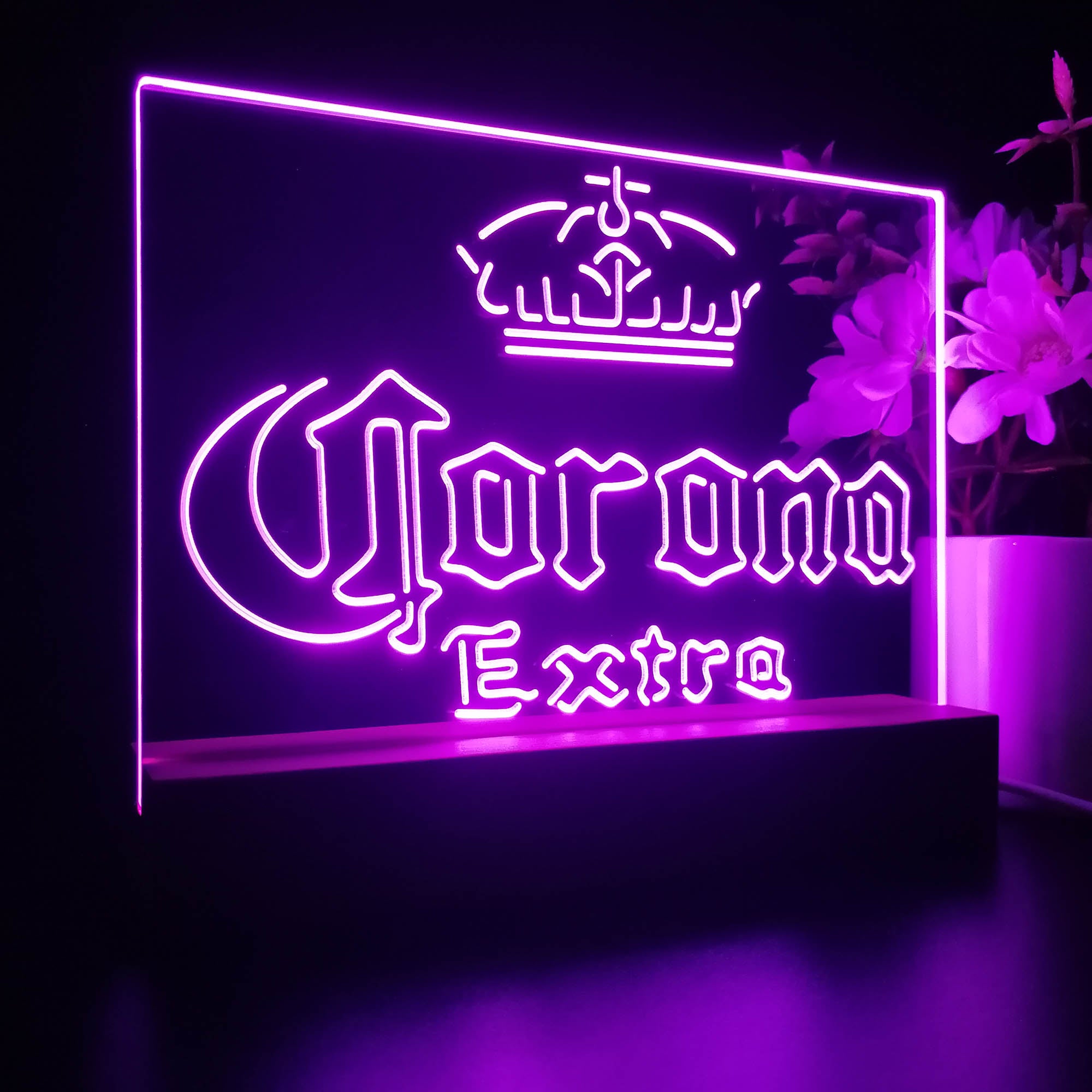 Corona Crown Extra Traditional Night Light LED Sign