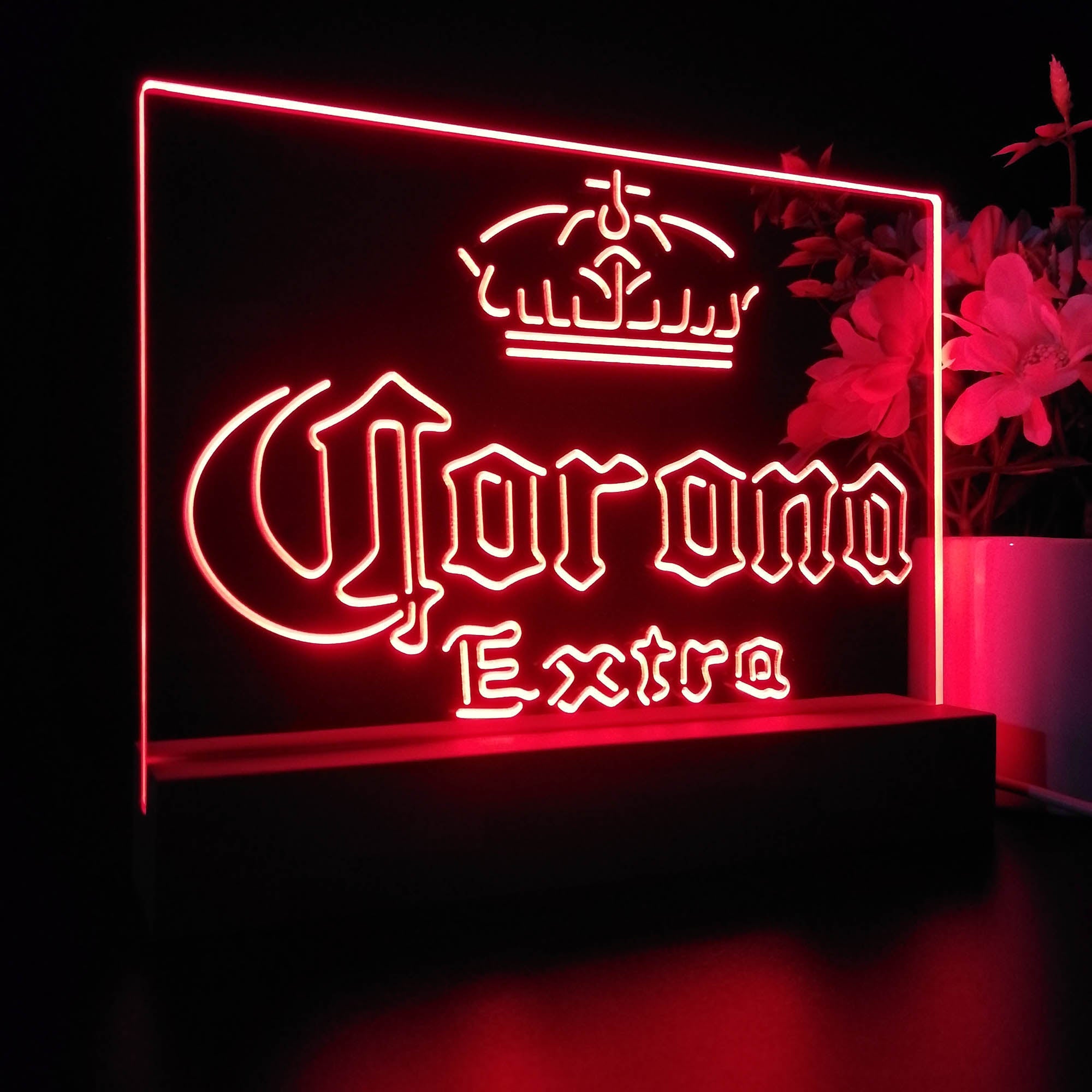 Corona Crown Extra Traditional Night Light LED Sign