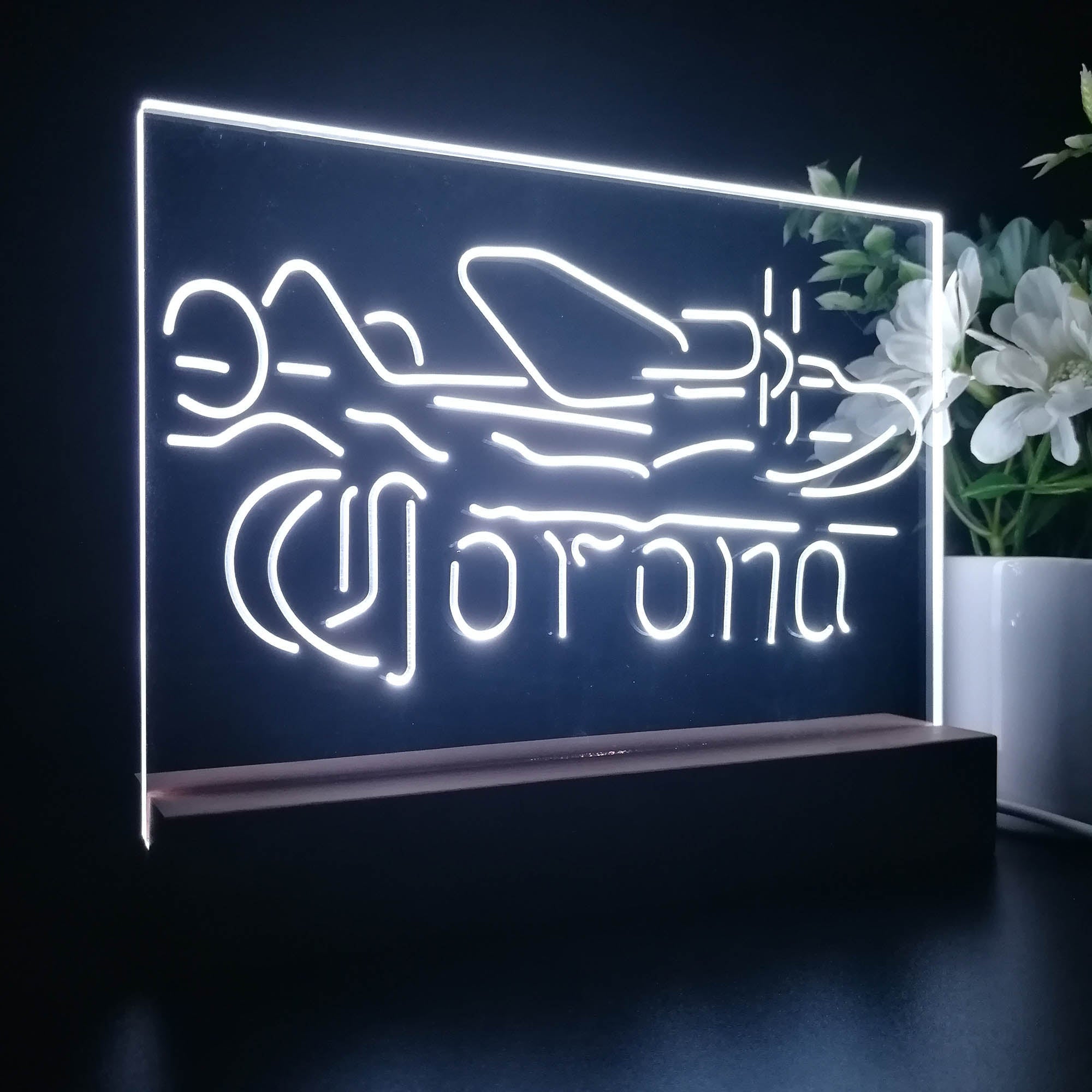 Corona Classic Plane Night Light LED Sign