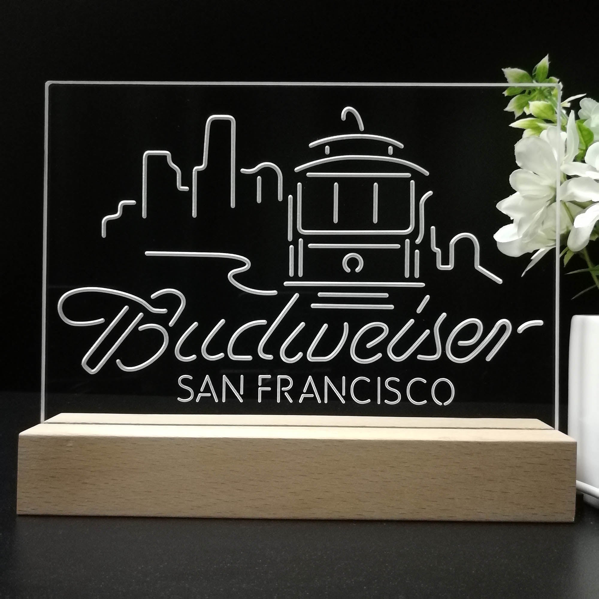San Francisco Budweiser Beer Night Light LED Sign