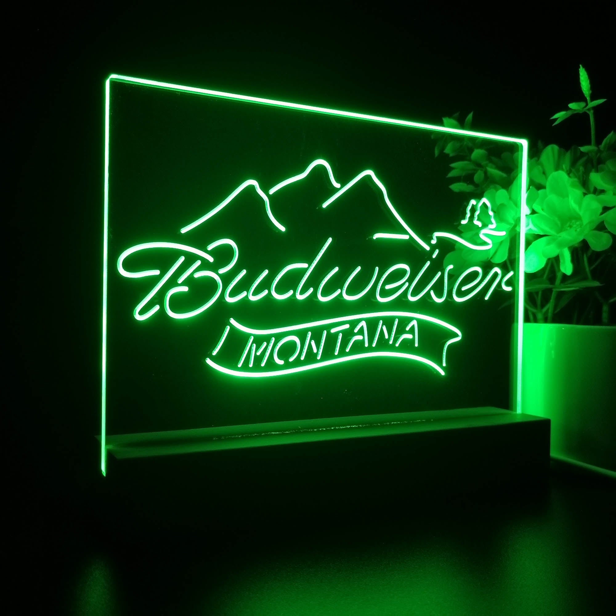 Budweiser Montana Night Light LED Sign