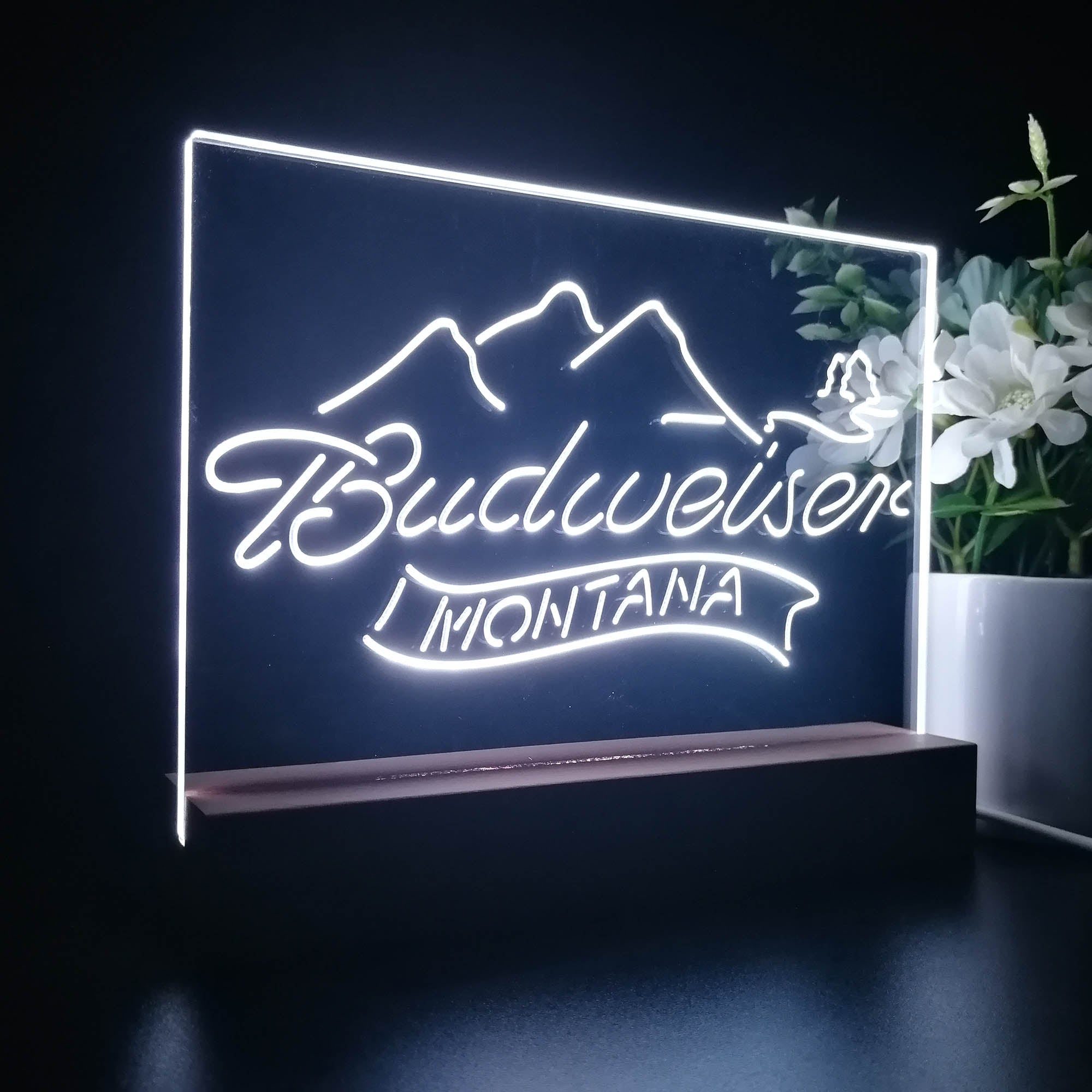 Budweiser Montana Night Light LED Sign