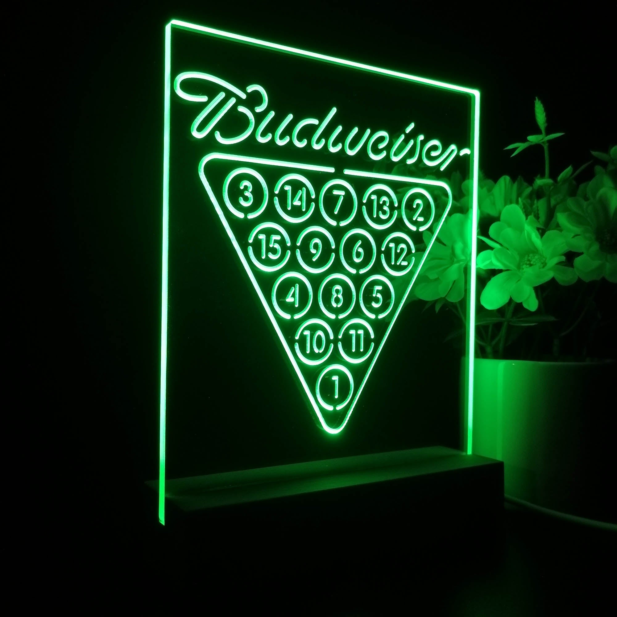 Budweisers Pool Room Home Beer Bar Led Neon Light Decoration Gifts Night Light LED Sign