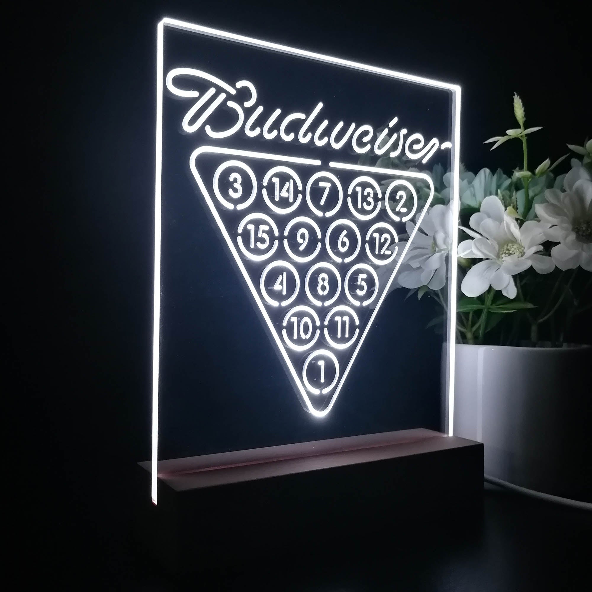 Budweisers Pool Room Home Beer Bar Led Neon Light Decoration Gifts Night Light LED Sign