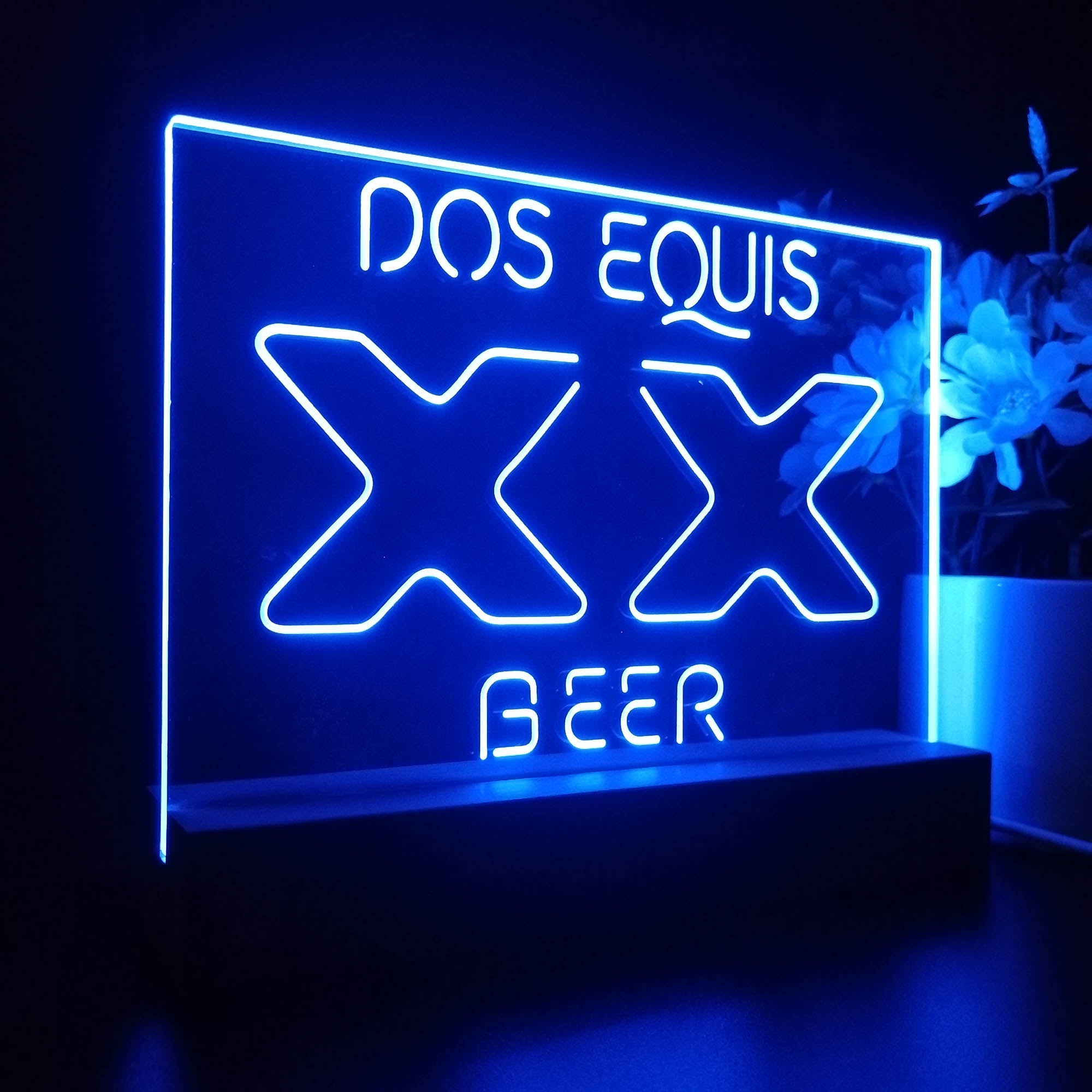 Dos Equis XX Beer Bar Night Light LED Sign