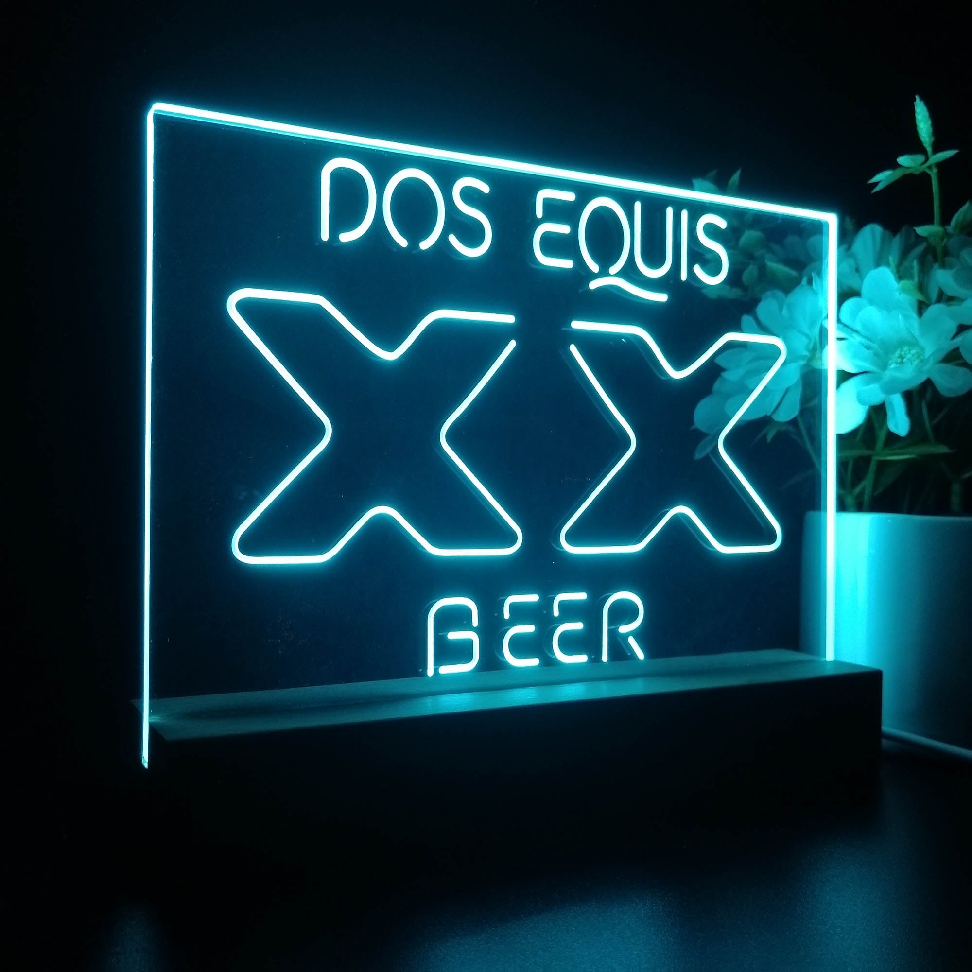 Dos Equis XX Beer Bar Night Light LED Sign