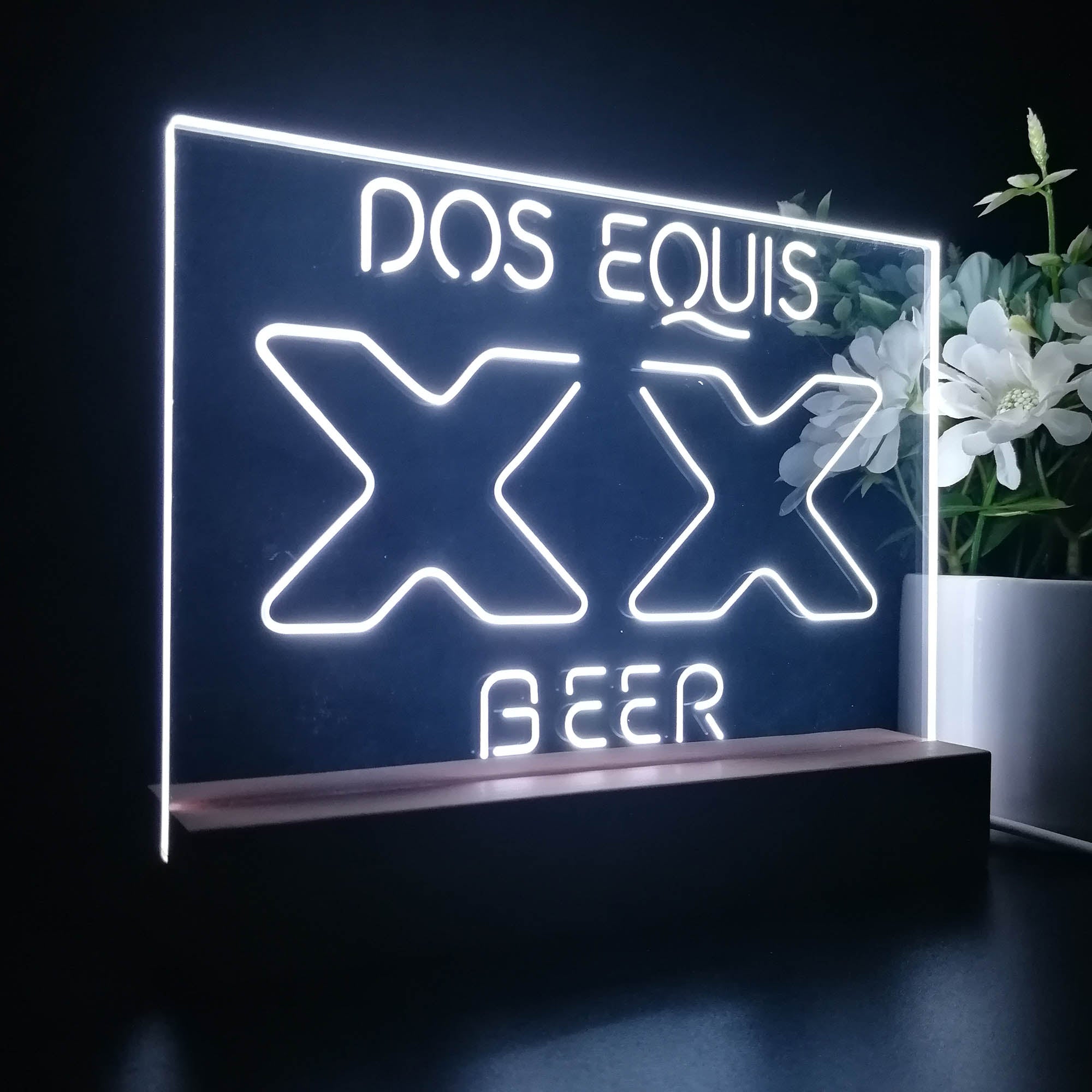 Dos Equis XX Beer Bar Night Light LED Sign