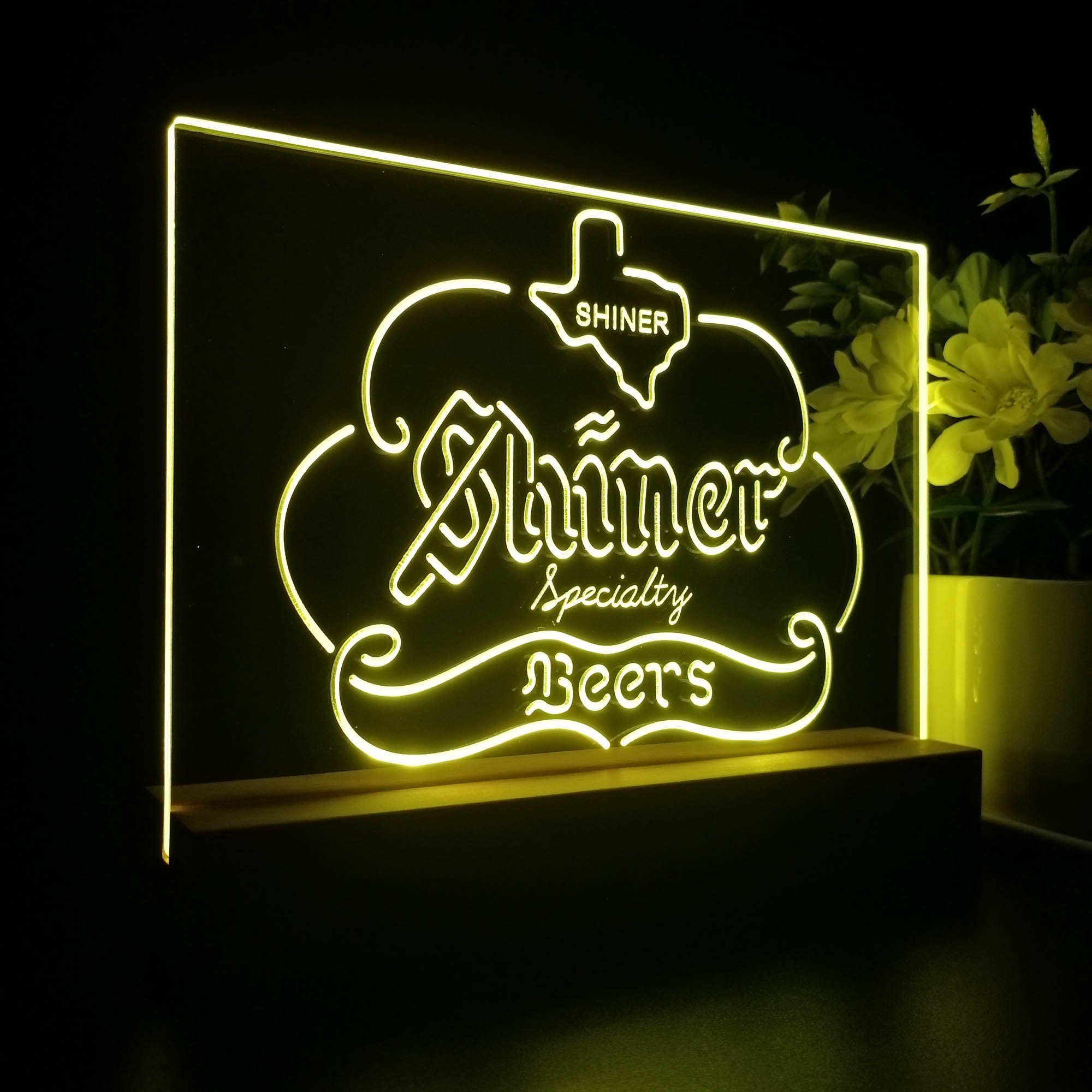 Shiner Beer Specialty Bar Night Light LED Sign