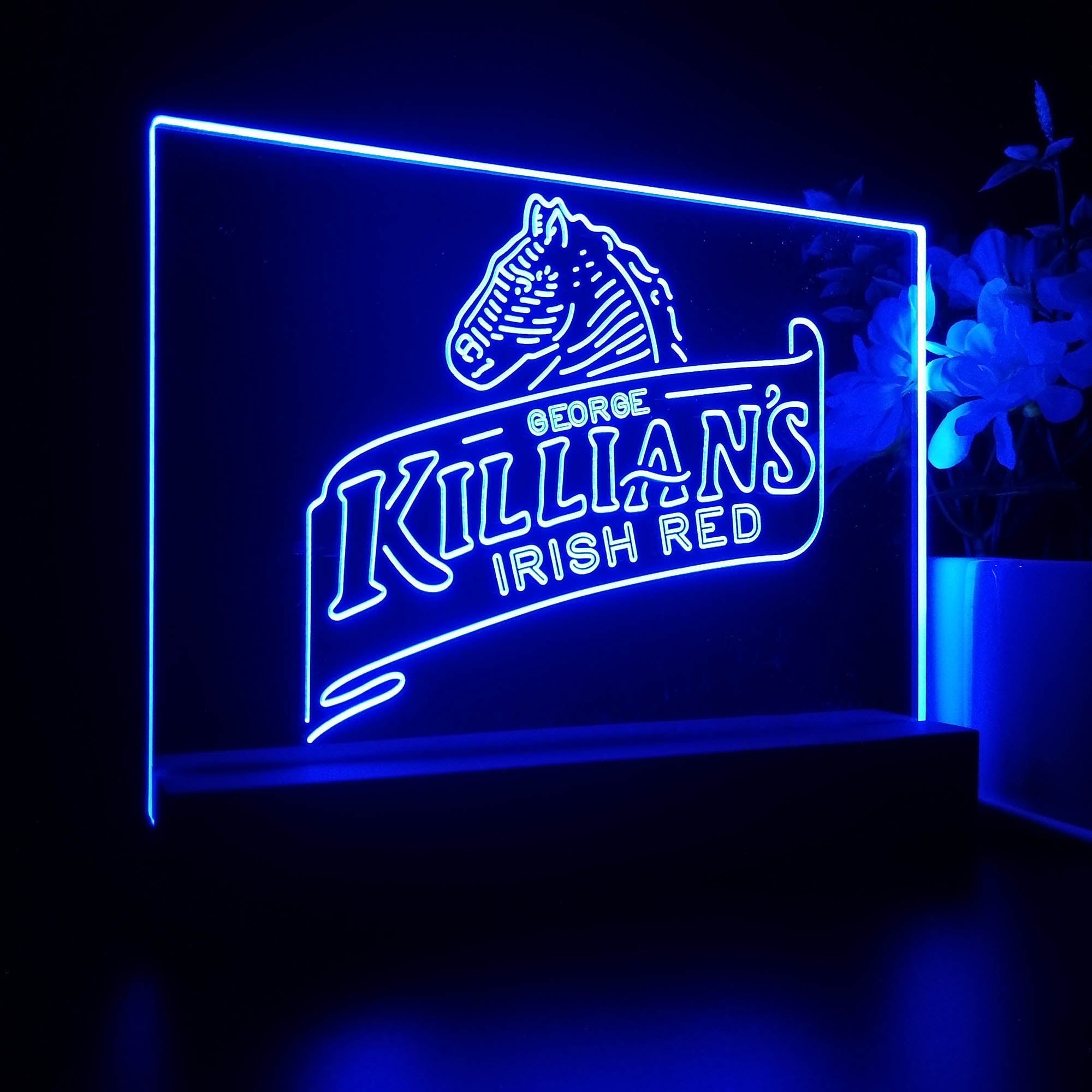 Killian's Beer Irish Red Horse Head Night Light LED Sign