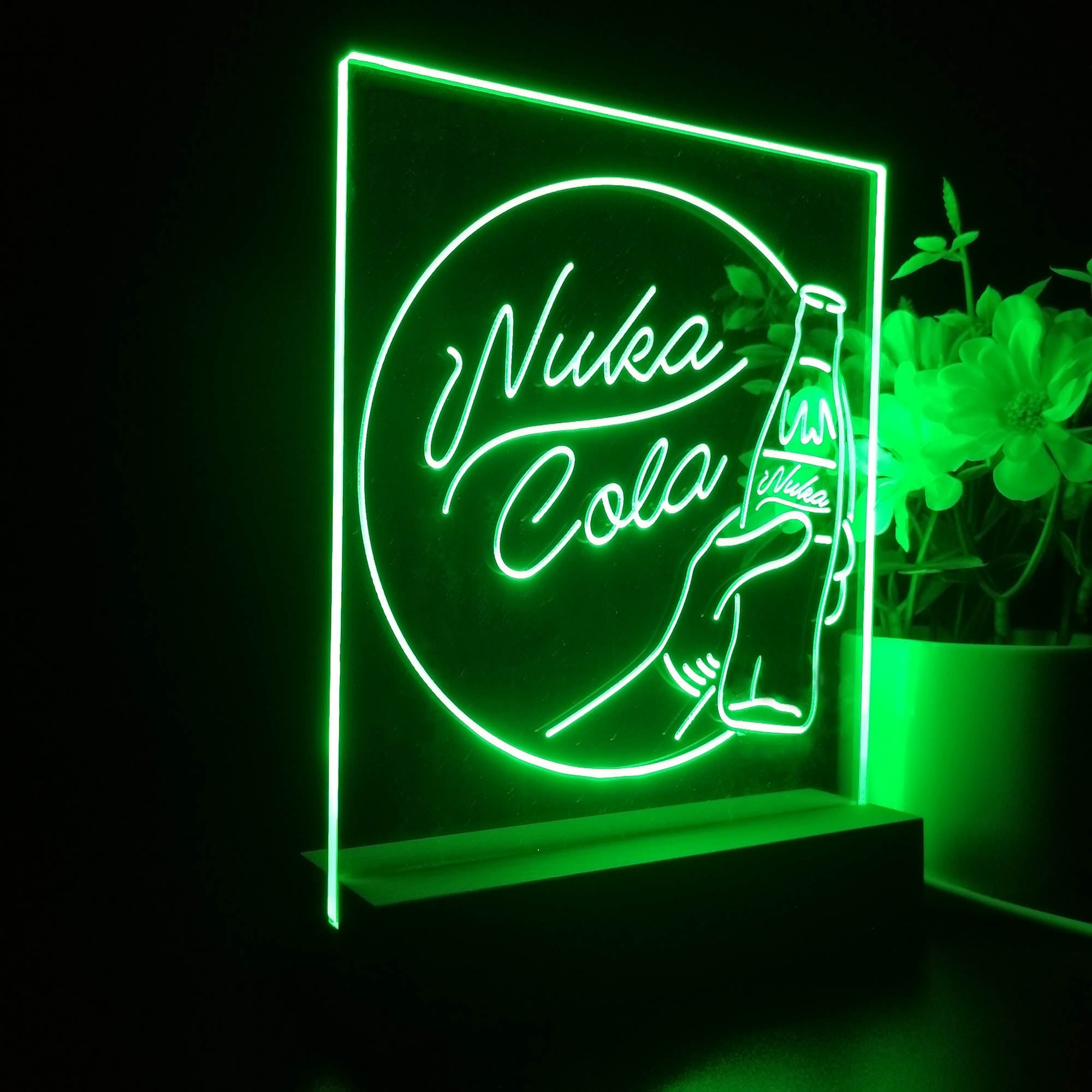 Nuka Cola Fallout Game Room Night Light LED Sign
