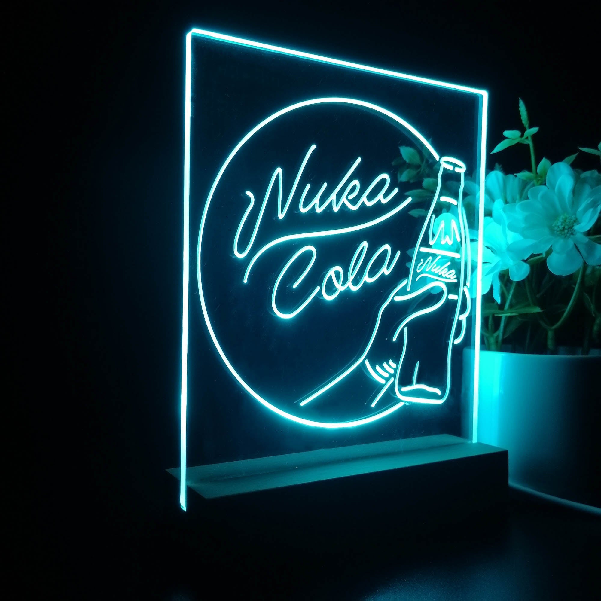 Nuka Cola Fallout Game Room Night Light LED Sign