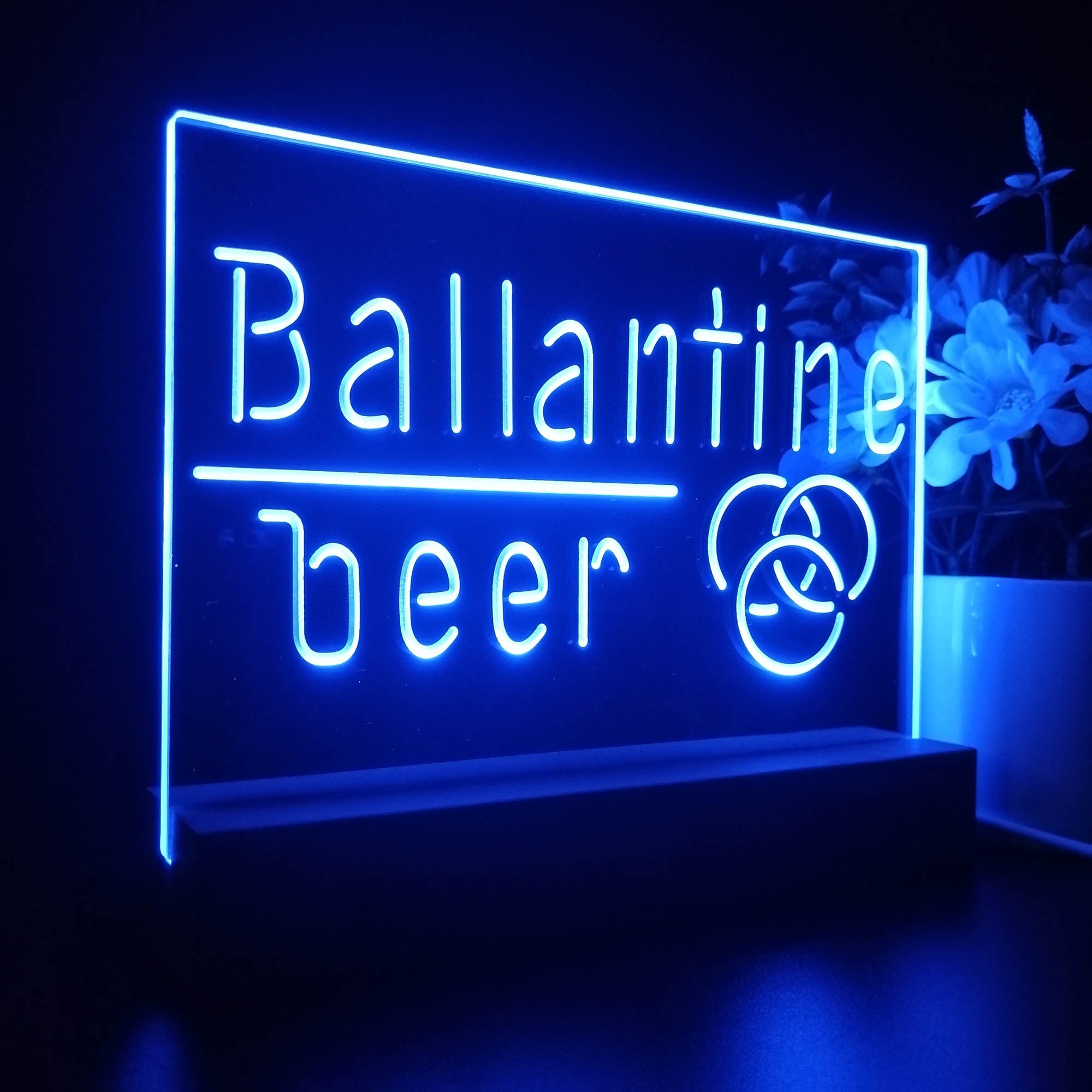 Ballantine Beer Bar Night Light LED Sign