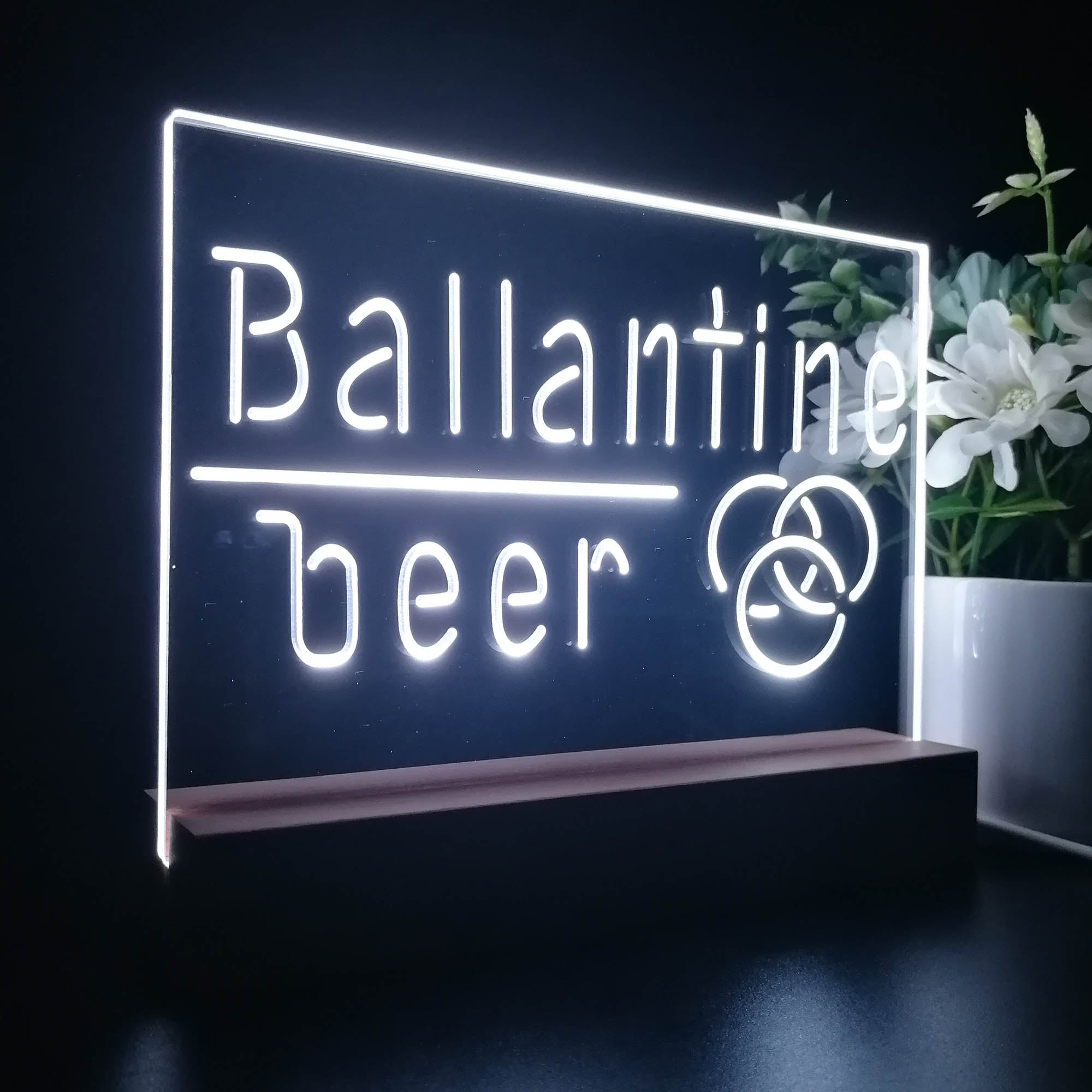 Ballantine Beer Bar Night Light LED Sign