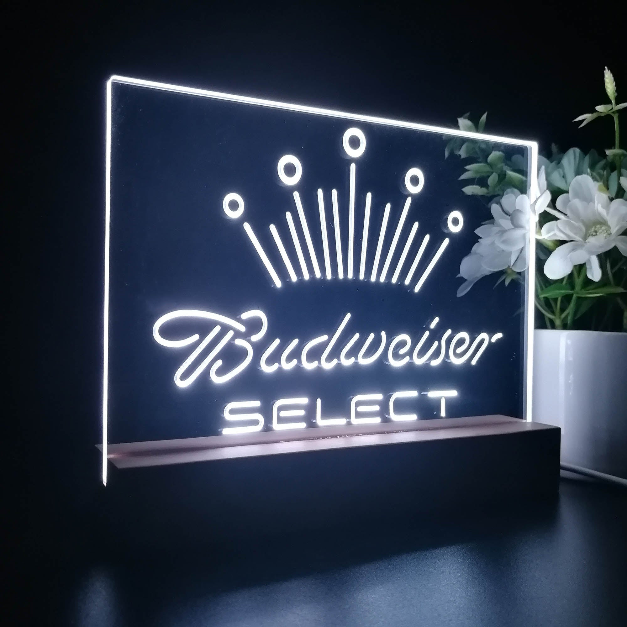 Budweisers Select Crown Classic Night Light LED Sign