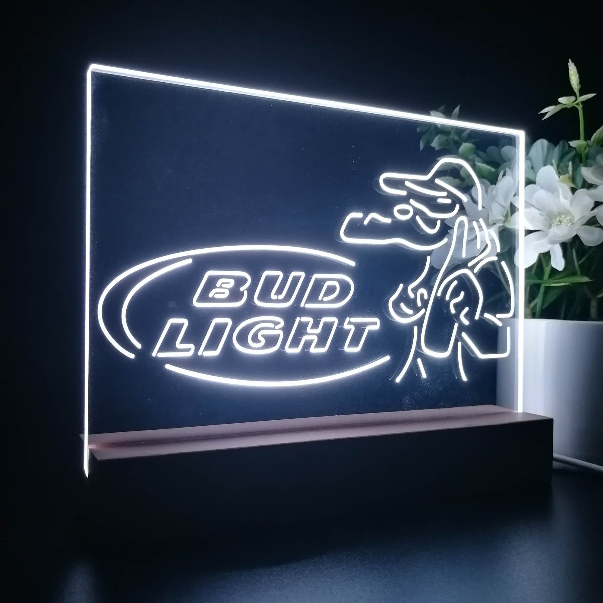 Gators Bud Light Night Light LED Sign