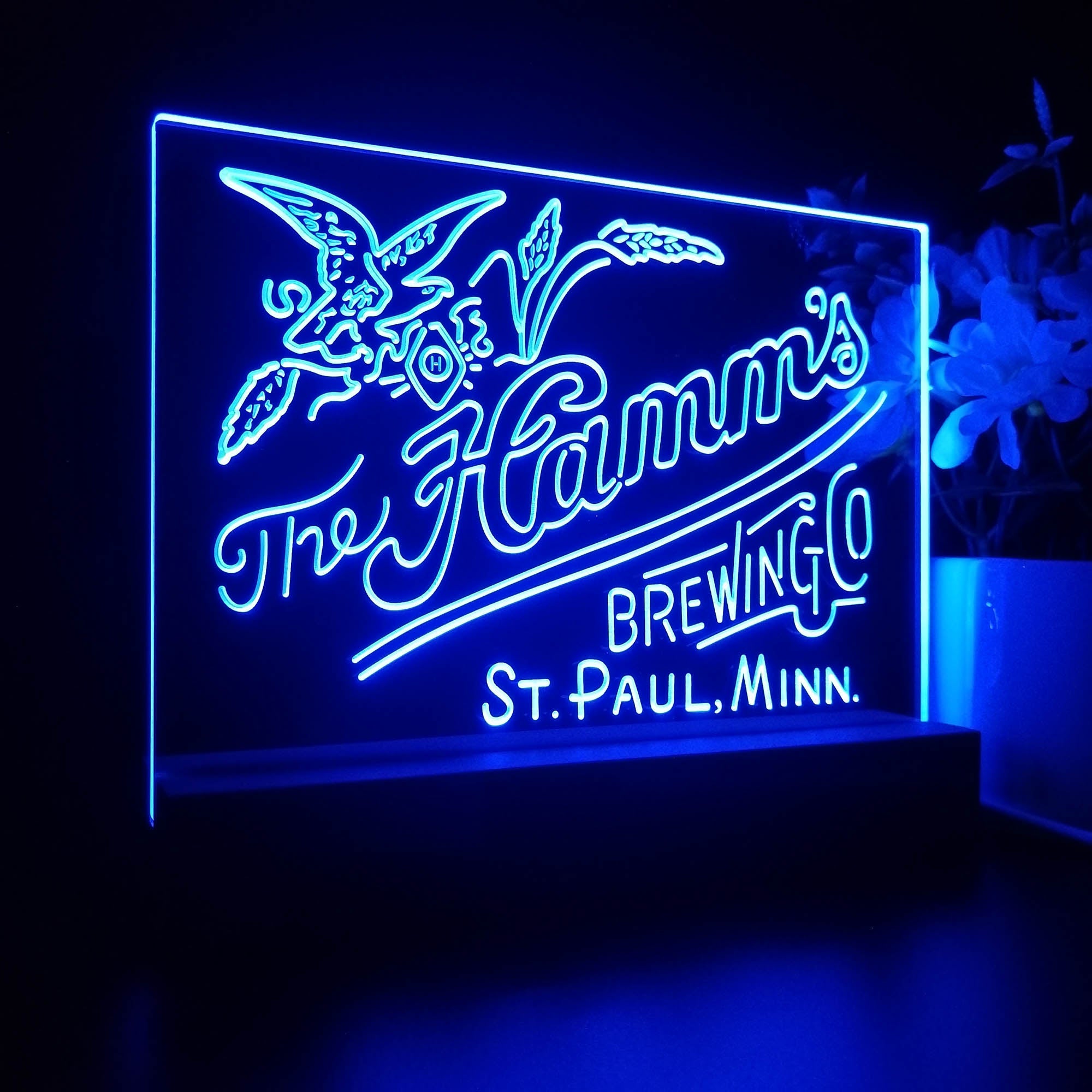 The Hamm's Brewing Company Night Light LED Sign