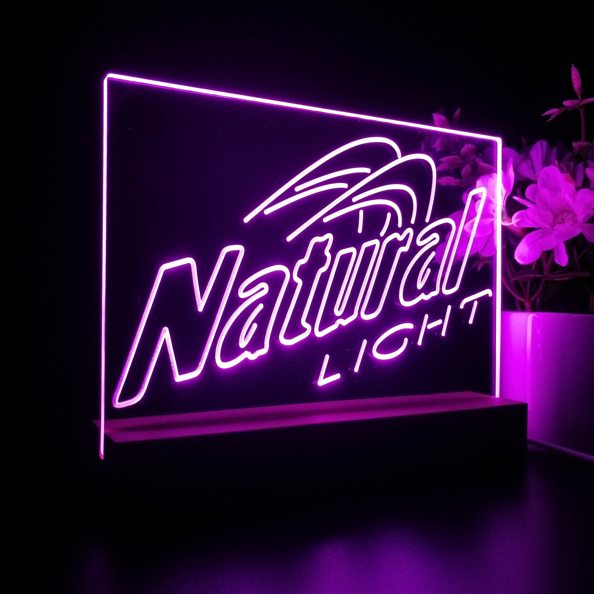 Natural Light Beer Night Light LED Sign