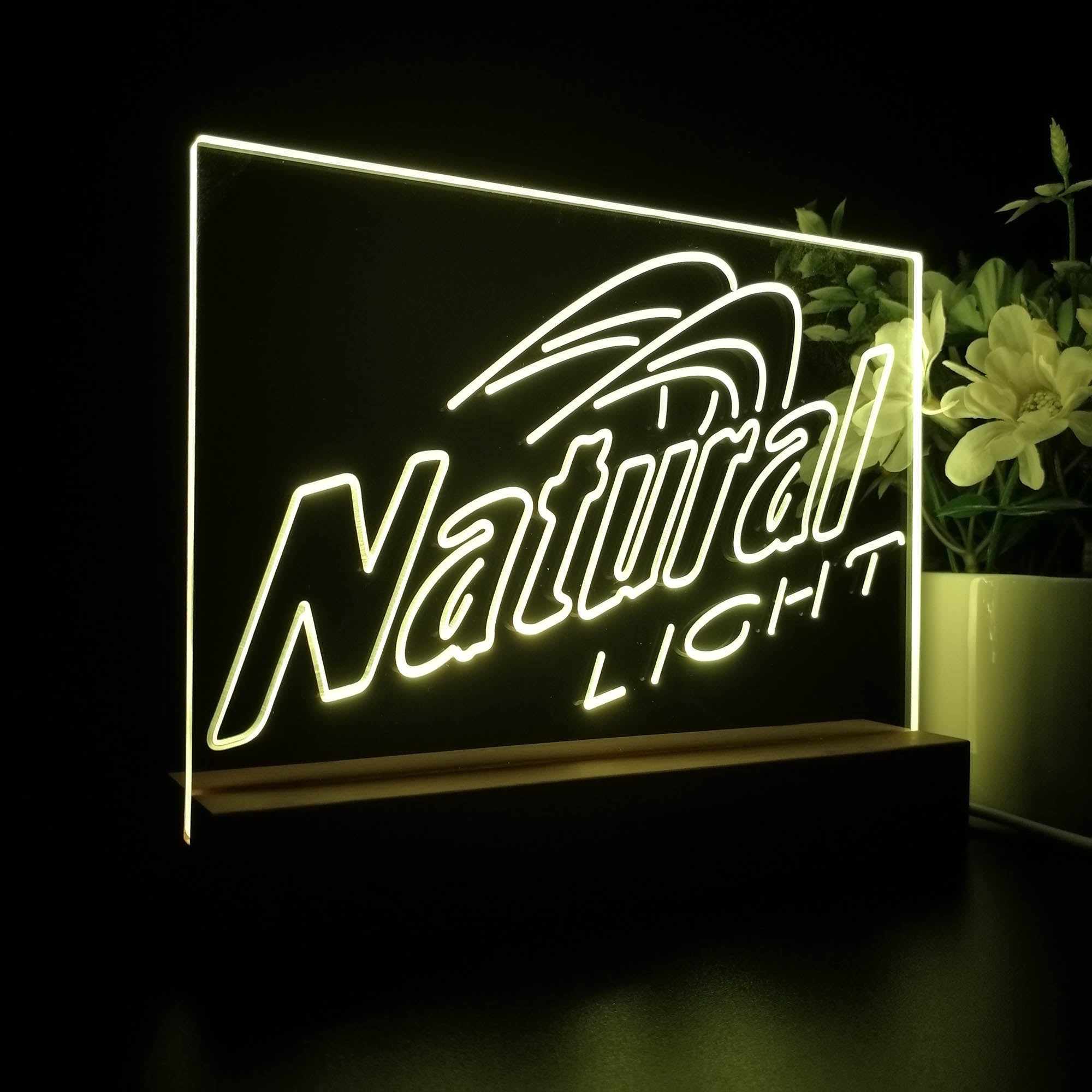 Natural Light Beer Night Light LED Sign