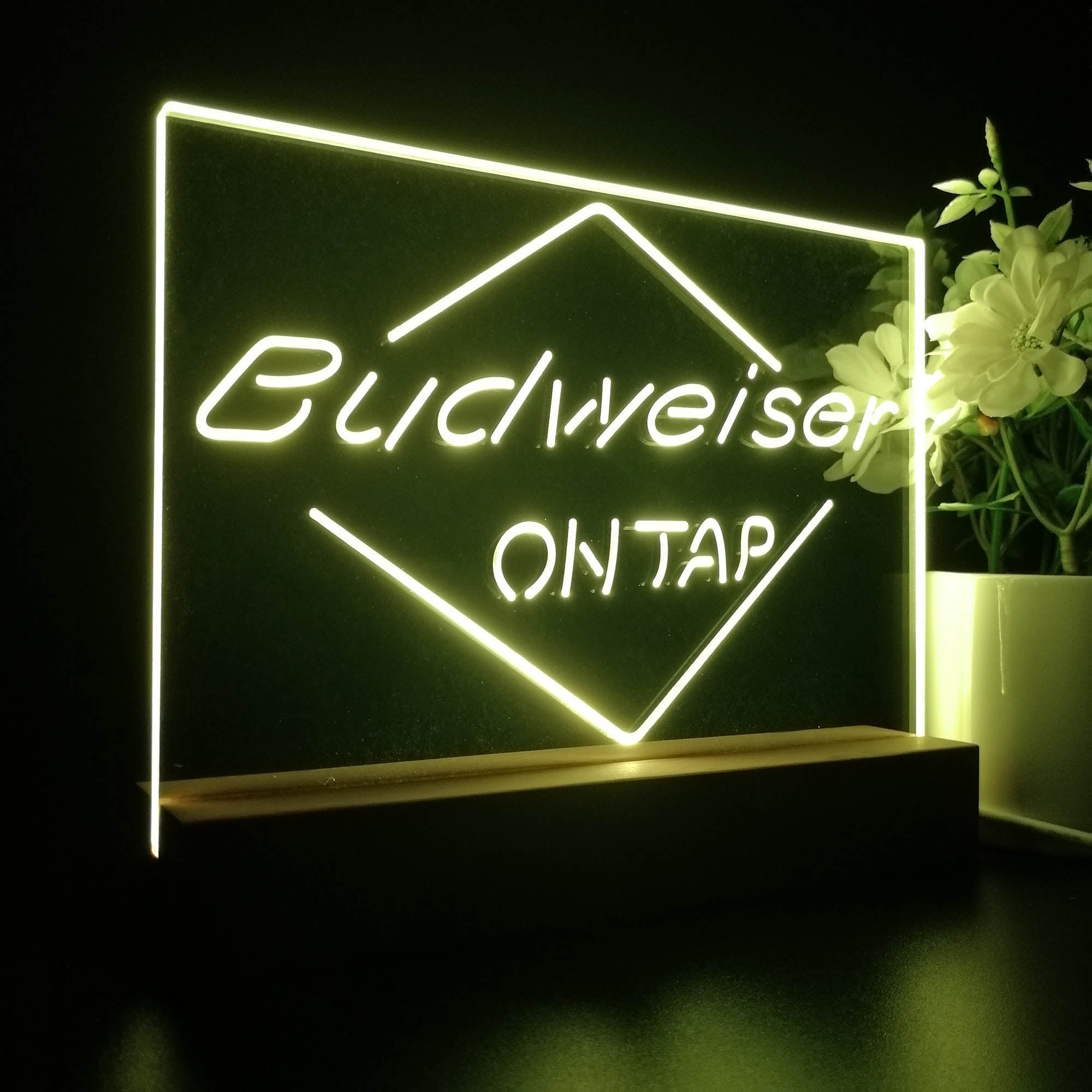 Budweiser On Tap Beer Night Light LED Sign