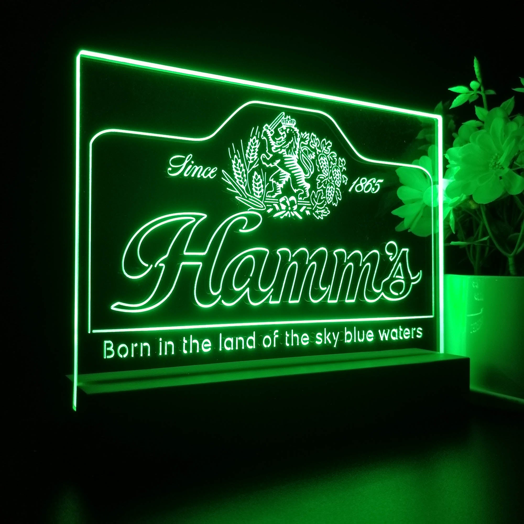 Hamm's Beer Since 1865 Night Light LED Sign