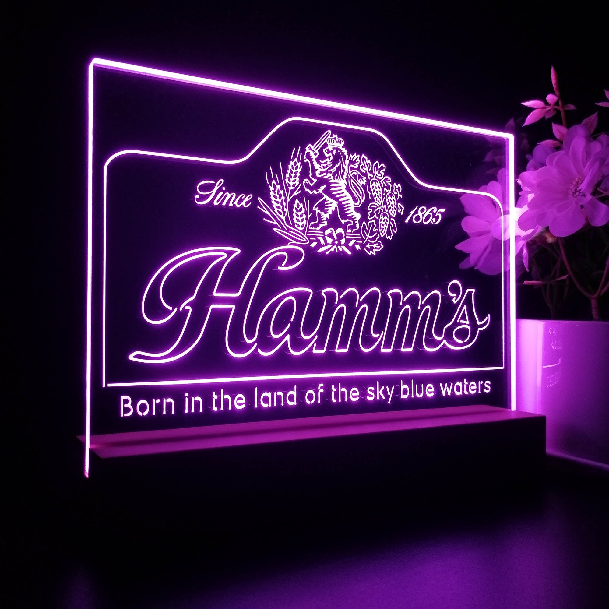 Hamm's Beer Since 1865 Night Light LED Sign