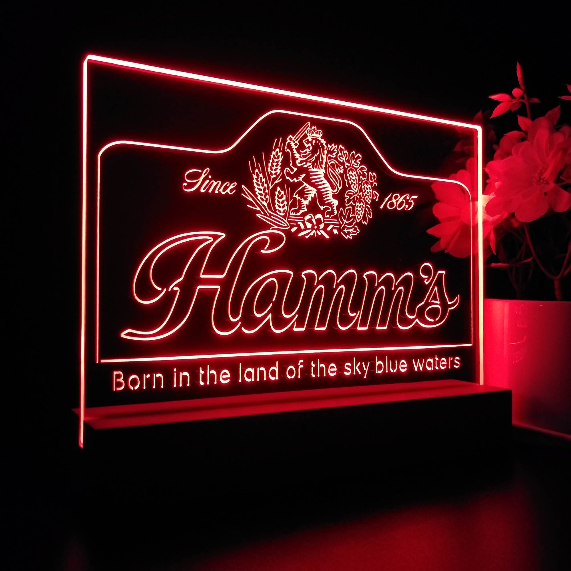 Hamm's Beer Since 1865 Night Light LED Sign