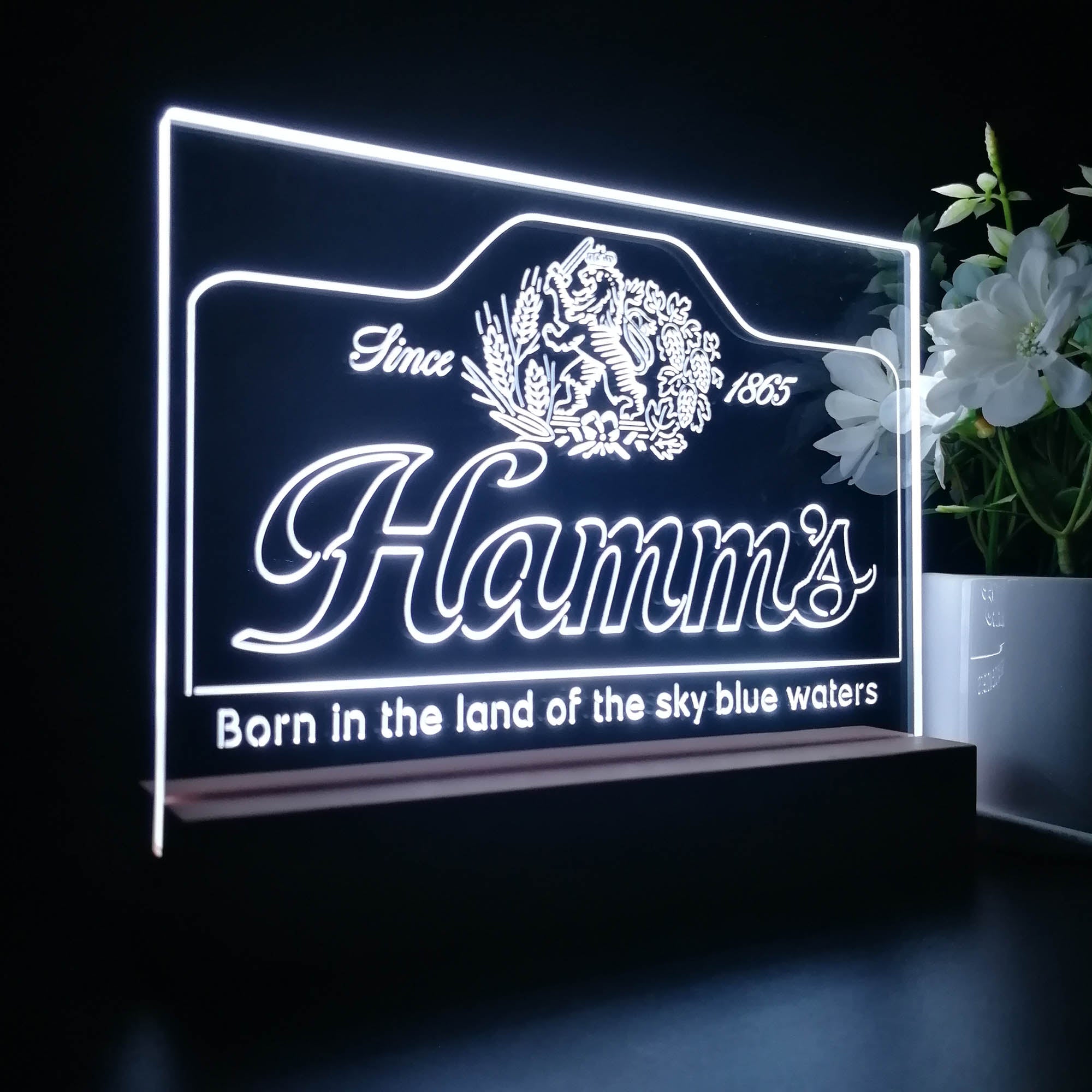 Hamm's Beer Since 1865 Night Light LED Sign