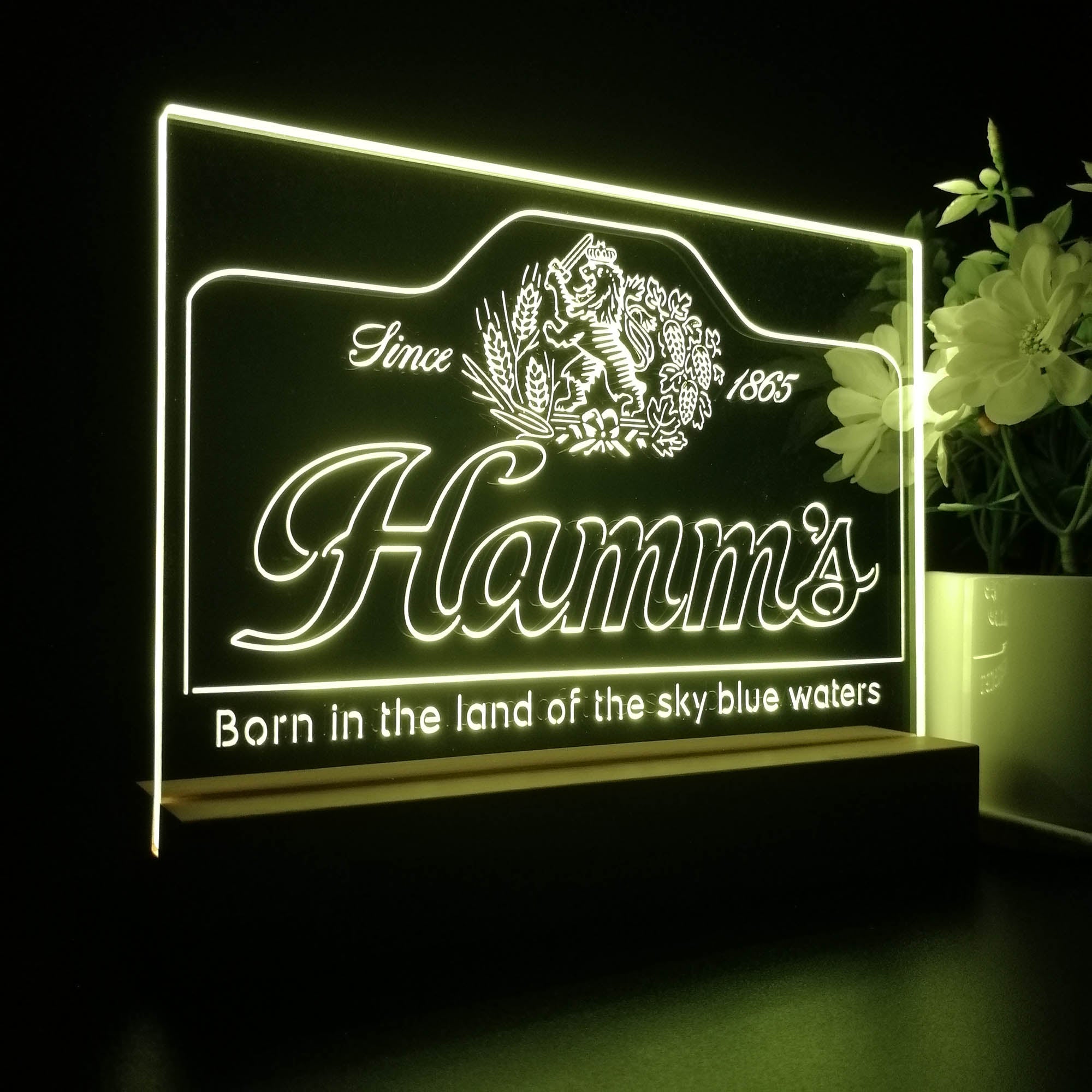 Hamm's Beer Since 1865 Night Light LED Sign