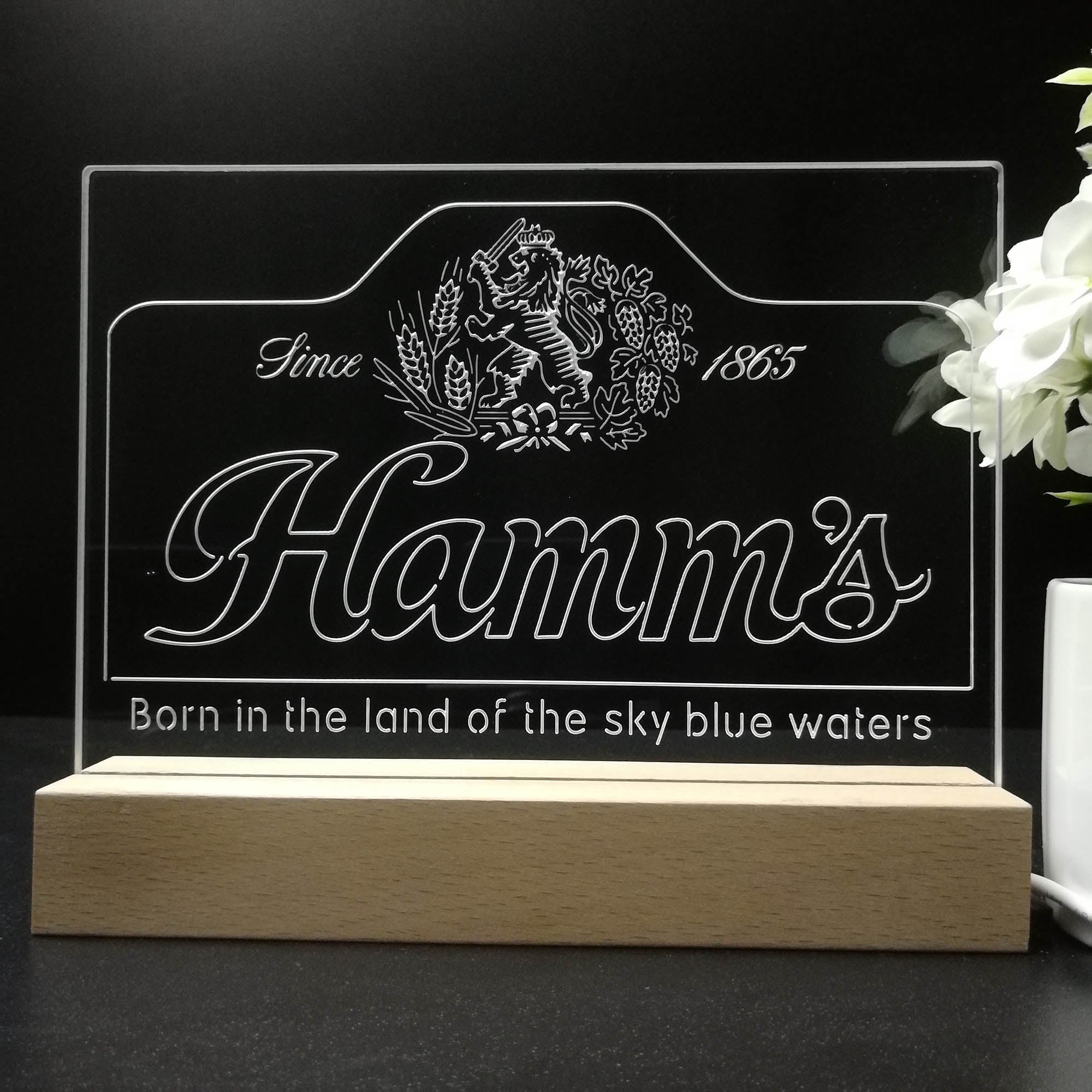 Hamm's Beer Since 1865 Night Light LED Sign