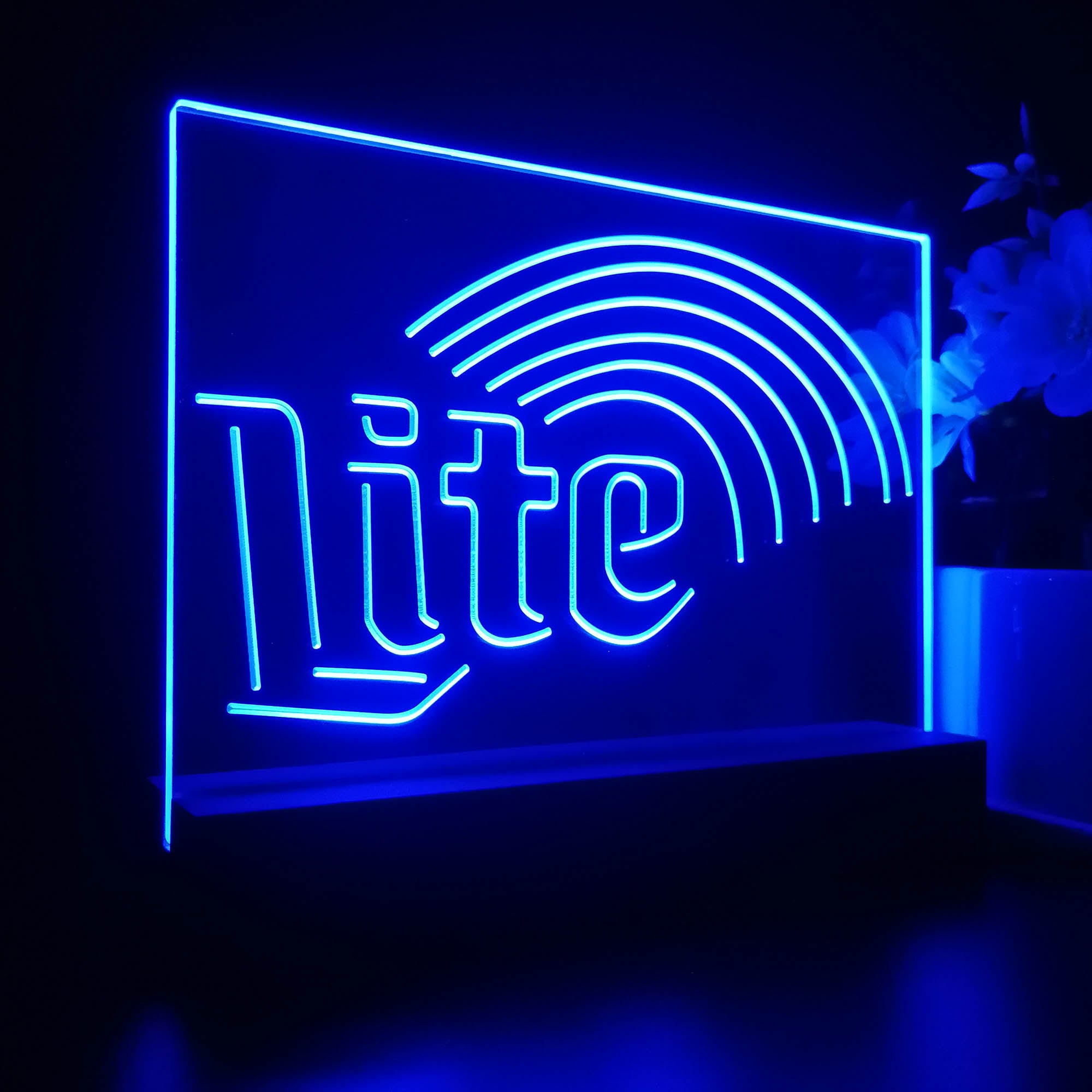 Miller Lite Rainbow Night Light LED Sign