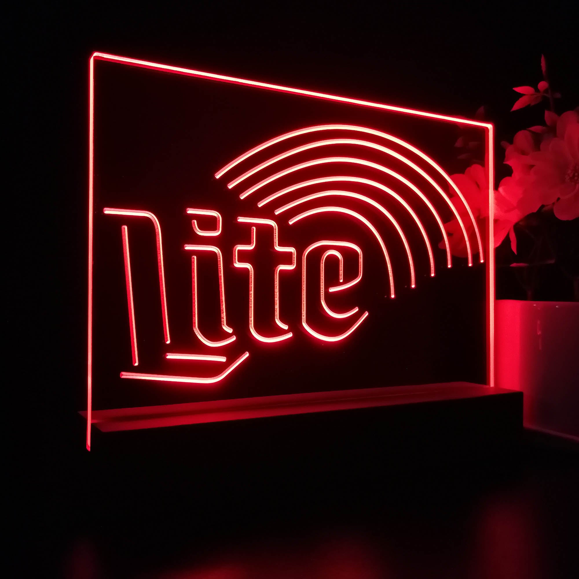 Miller Lite Rainbow Night Light LED Sign