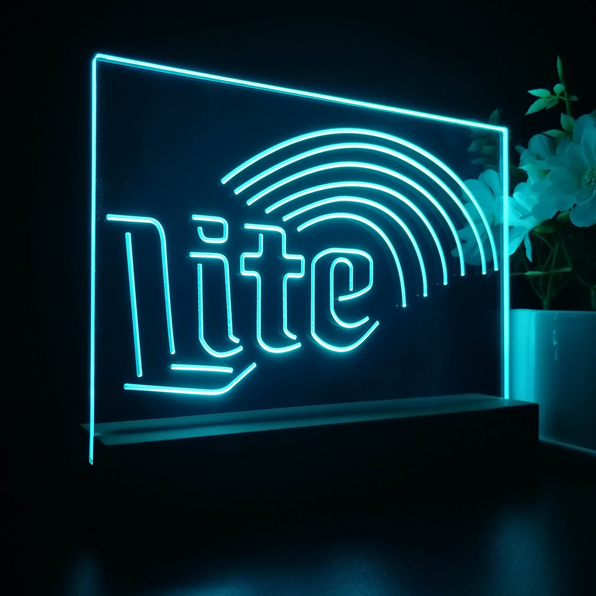 Miller Lite Rainbow Night Light LED Sign