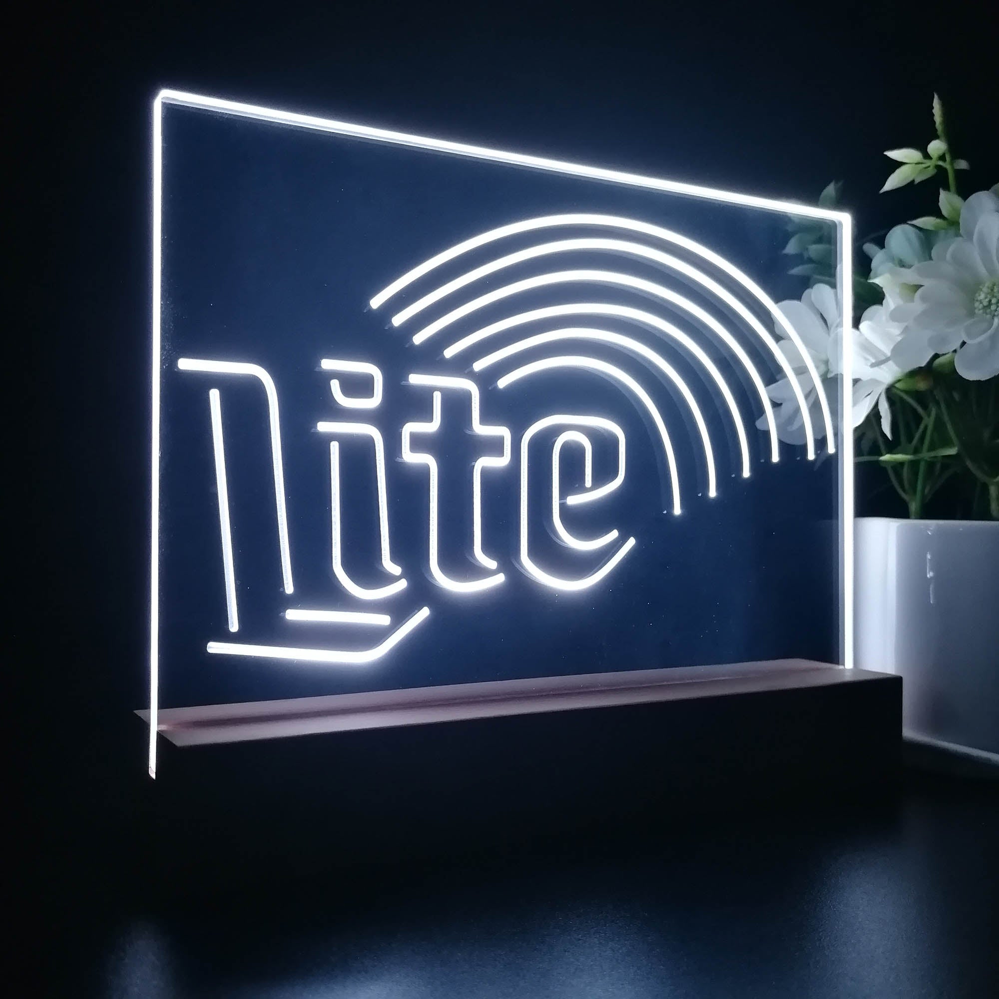 Miller Lite Rainbow Night Light LED Sign