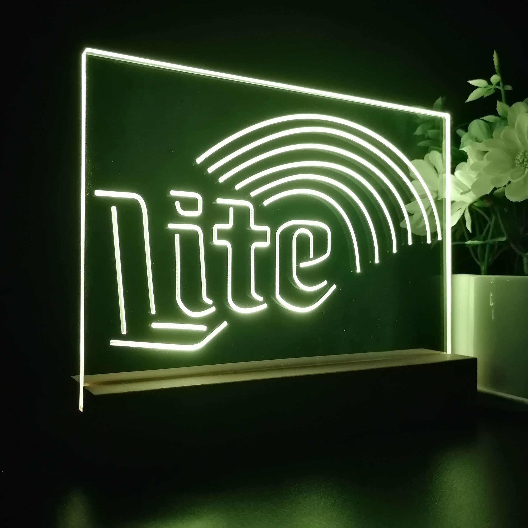 Miller Lite Rainbow Night Light LED Sign