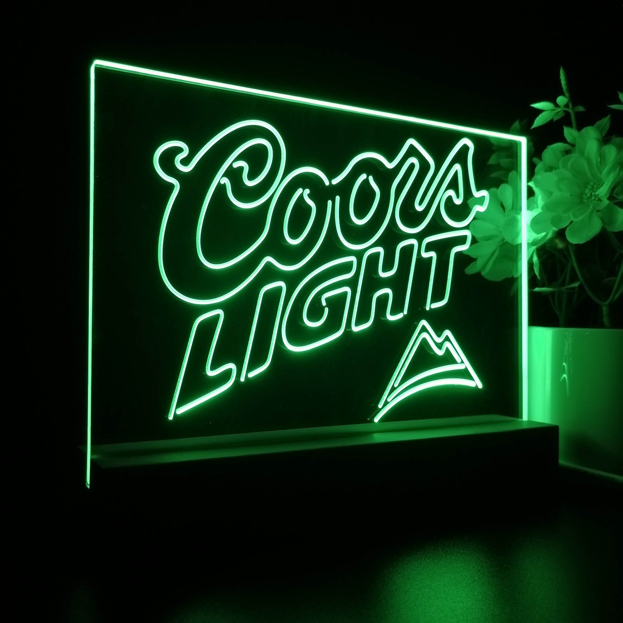 Coors Light Mountain Night Light LED Sign