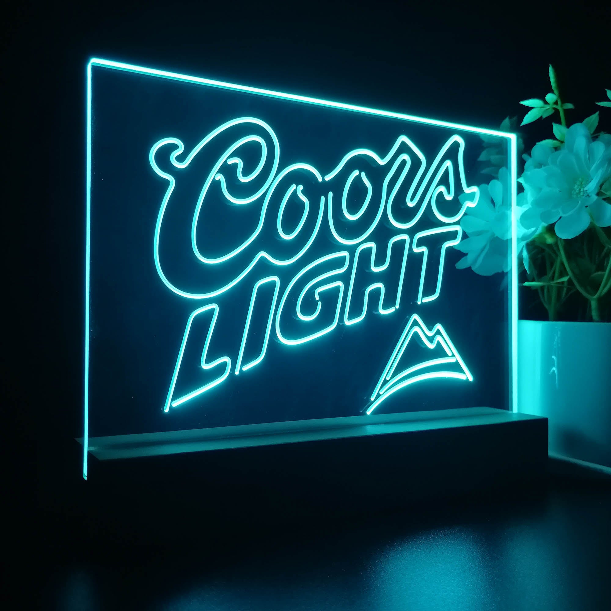 Coors Light Mountain Night Light LED Sign