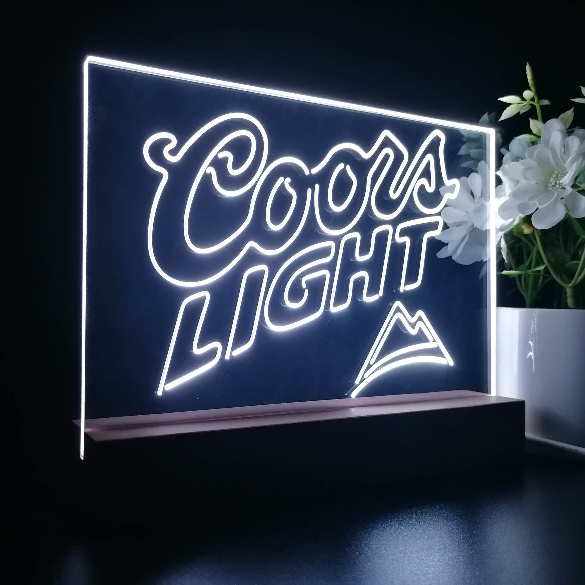 Coors Light Mountain Night Light LED Sign