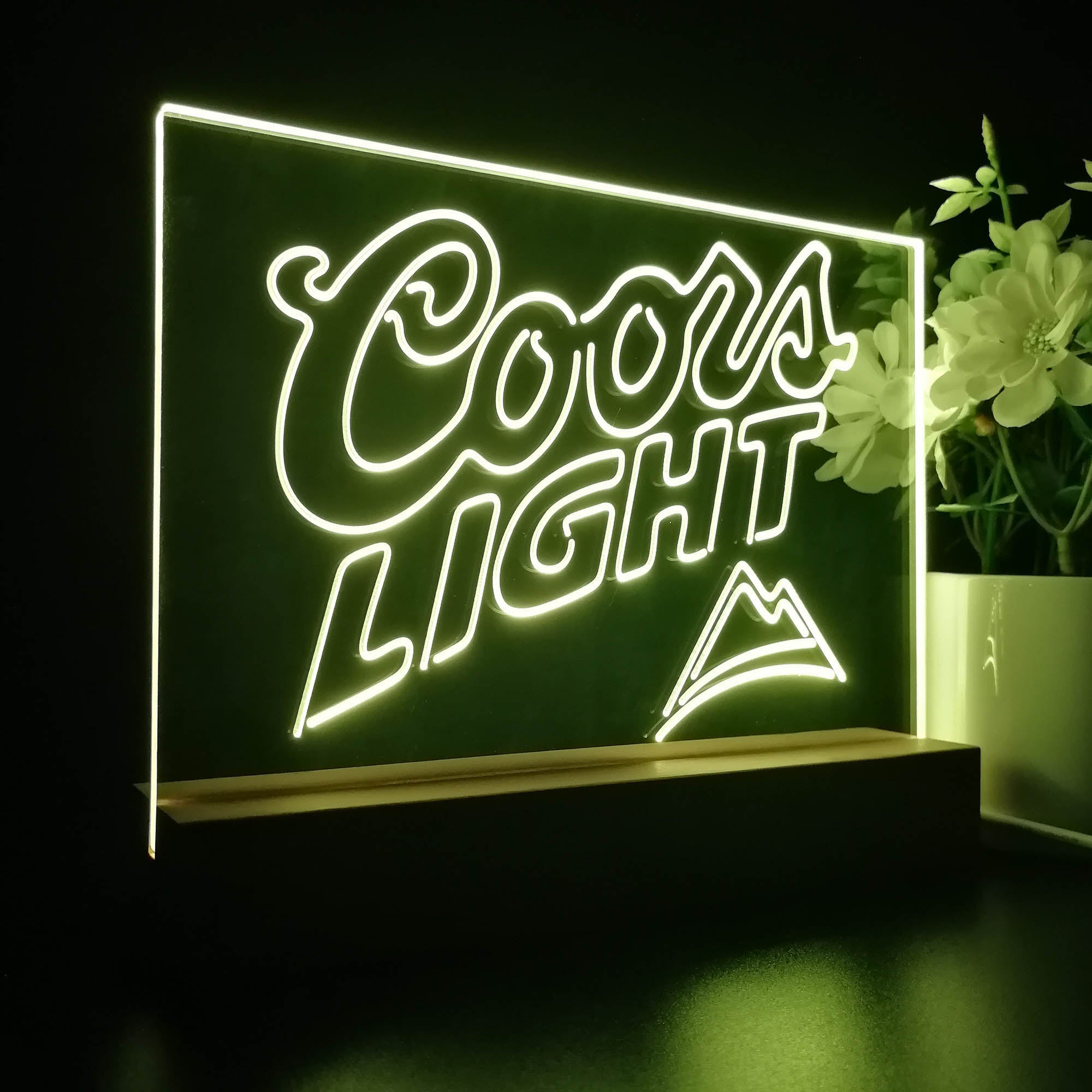Coors Light Mountain Night Light LED Sign