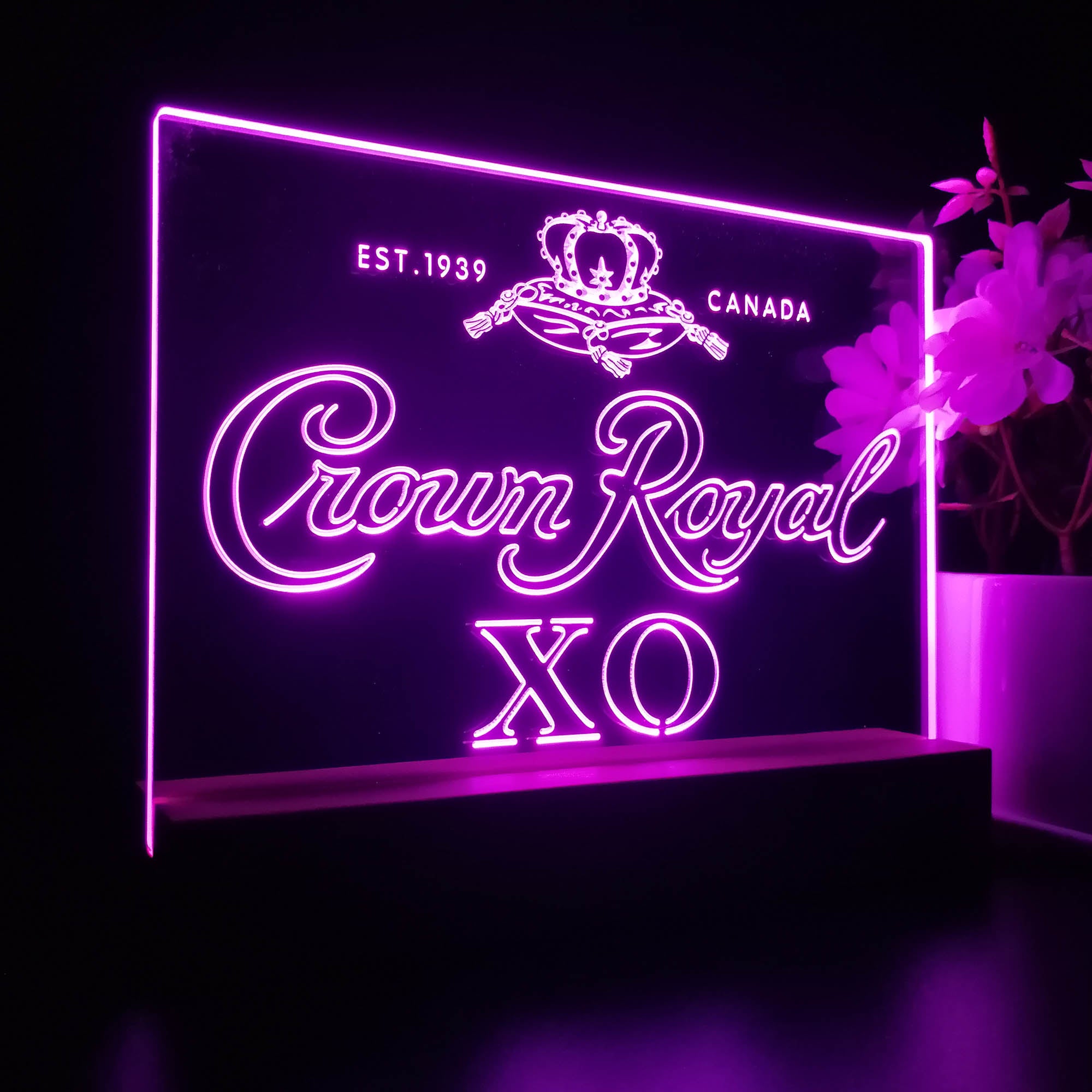 Crown Royal XO Night Light LED Sign