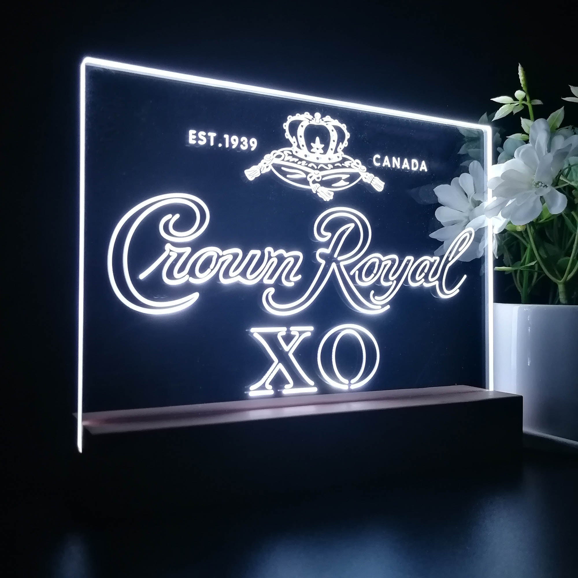 Crown Royal XO Night Light LED Sign