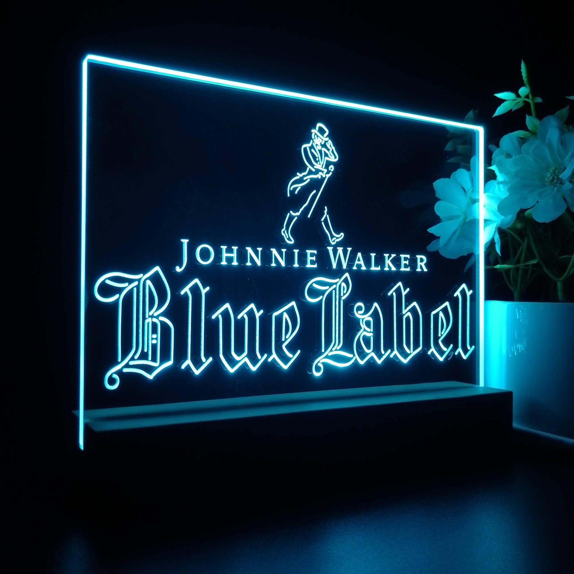 Johnnie Walker Blue Label Whiskey Night Light LED Sign