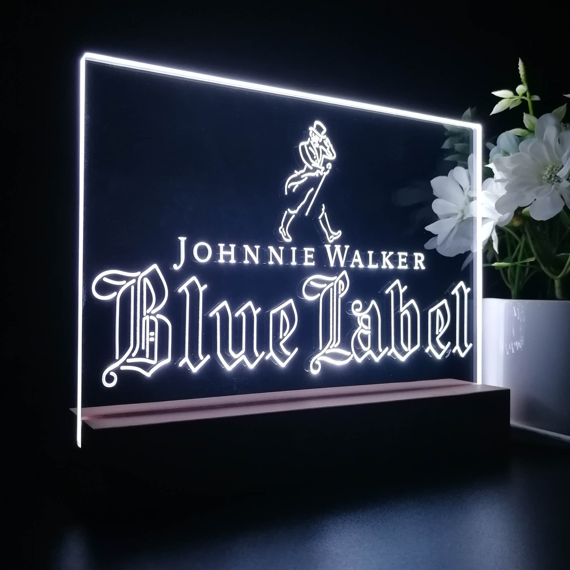 Johnnie Walker Blue Label Whiskey Night Light LED Sign