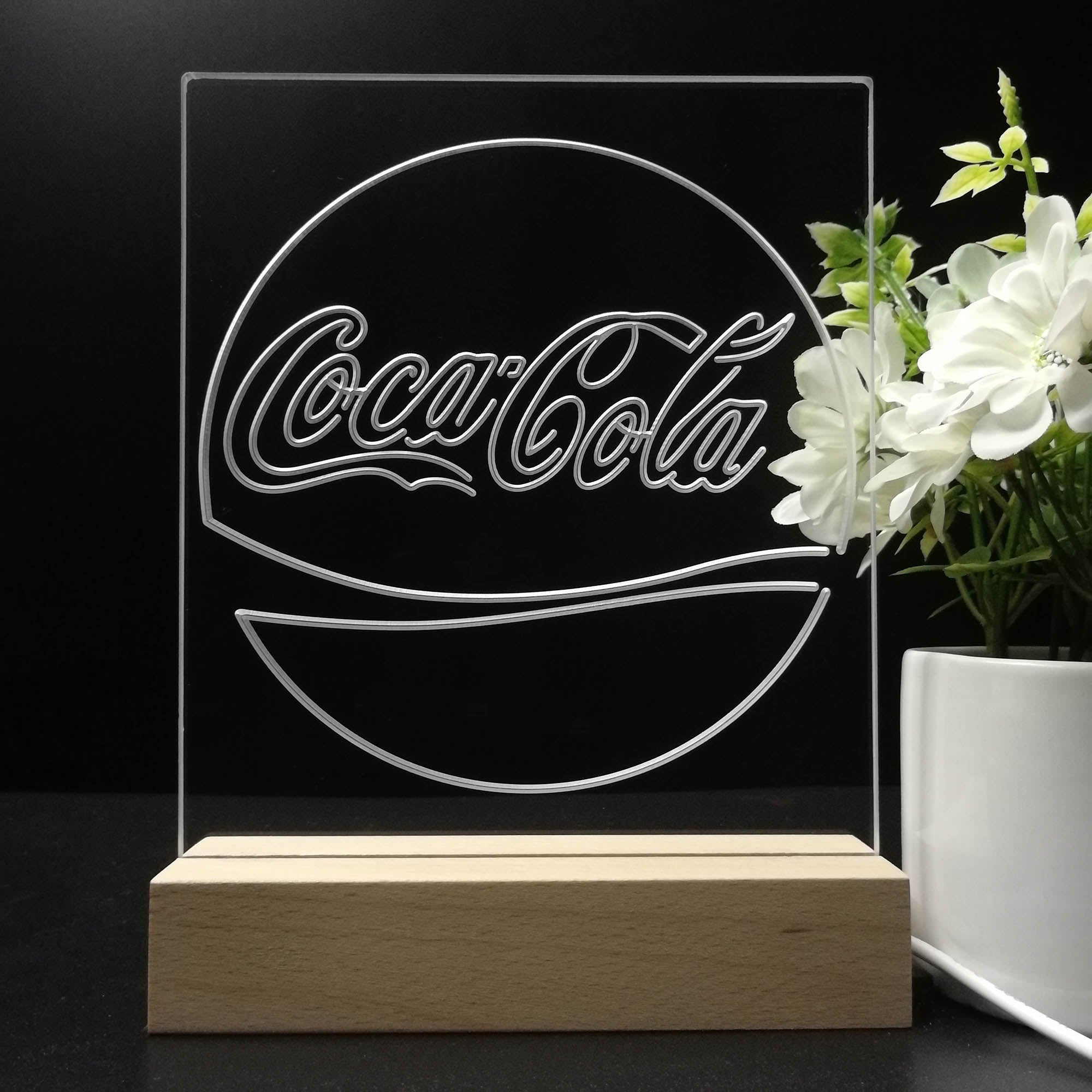 Coca Cola Classic Soft Drink Night Light LED Sign