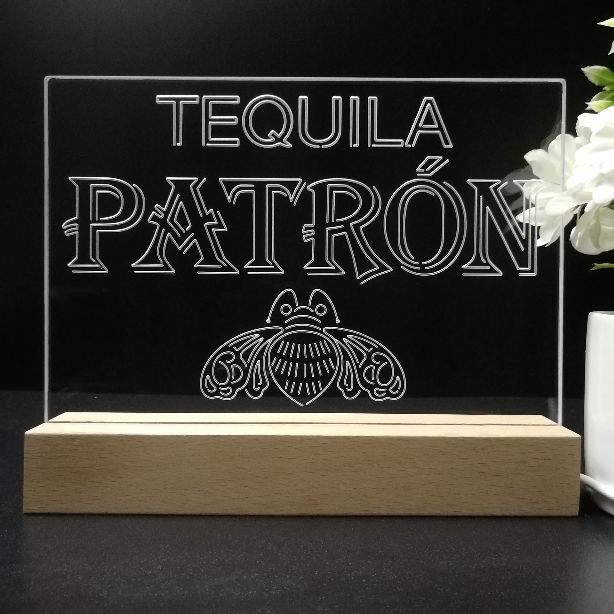 Tequila Patron Wine Night Light LED Sign